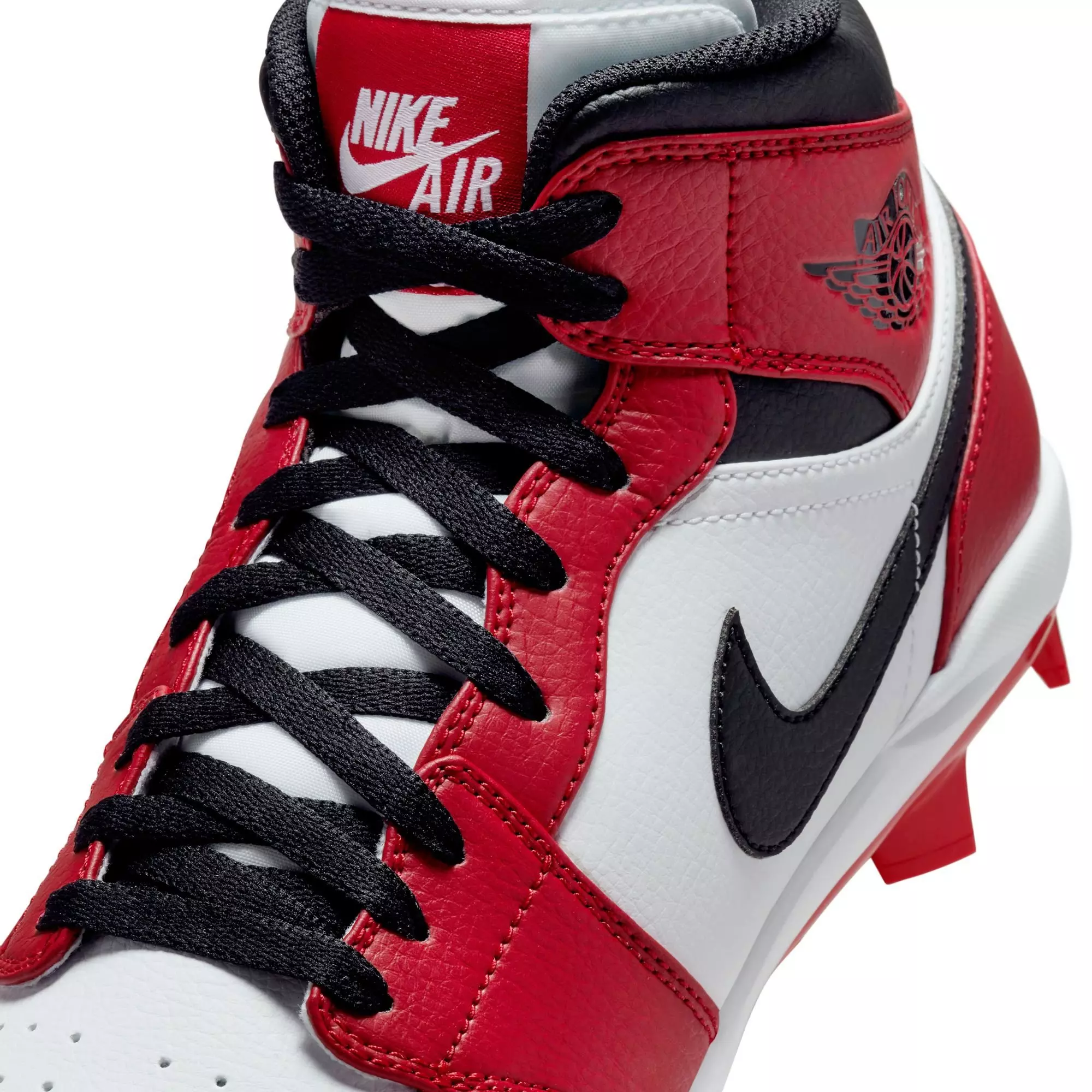 Jordan 1 Retro MCS "Gym Red/Black/White" Men's Baseball Cleat - RED/BLACK/WHITE