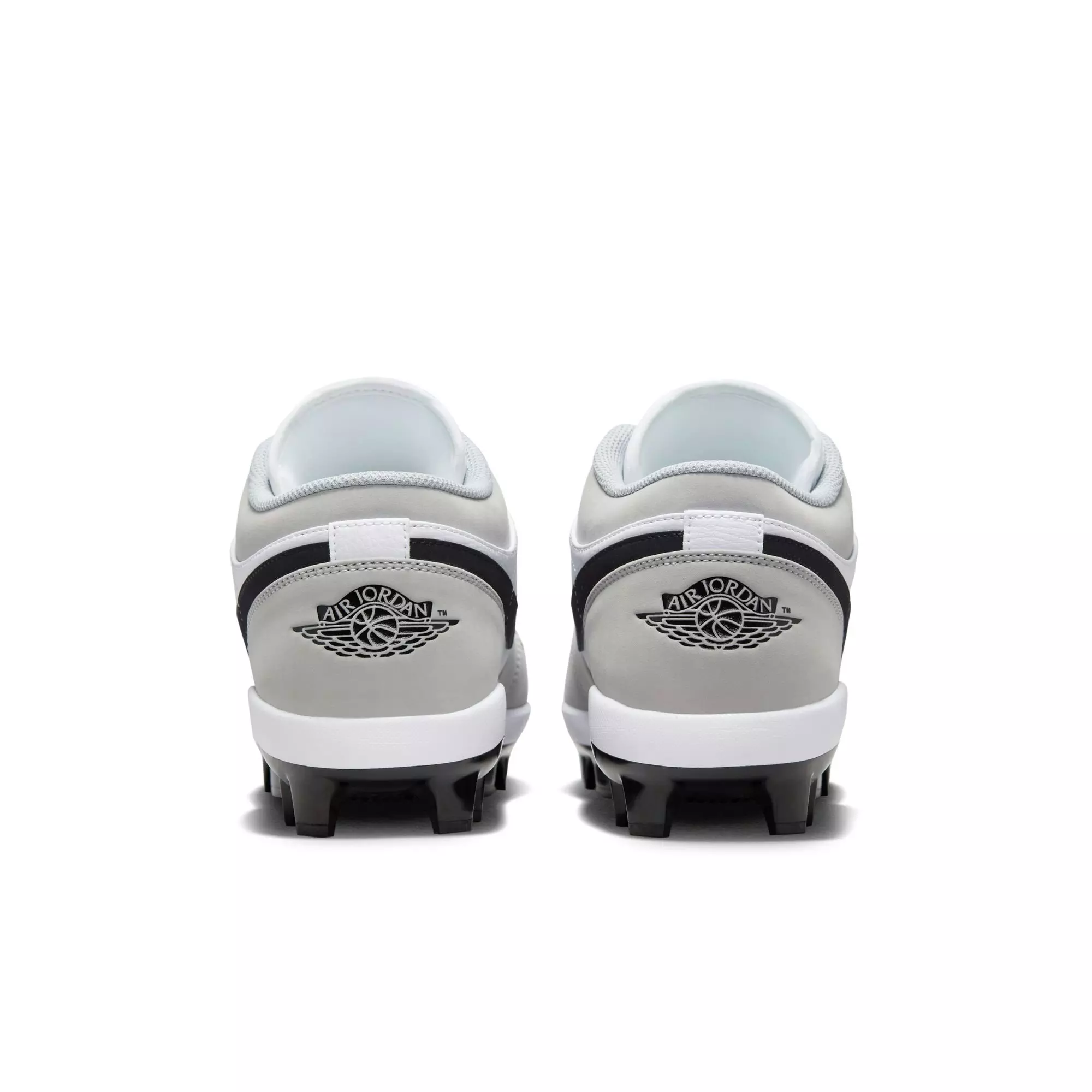 Jordan 1 Retro MCS Low "Lt Smoke Grey/Black/White" Men's Baseball Cleat - GREY/BLACK/WHITE