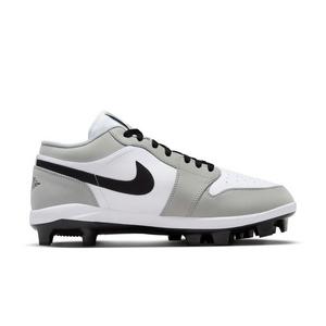 Jordan 1 Retro MCS Low "Lt Smoke Grey/Black/White" Men's Baseball Cleat