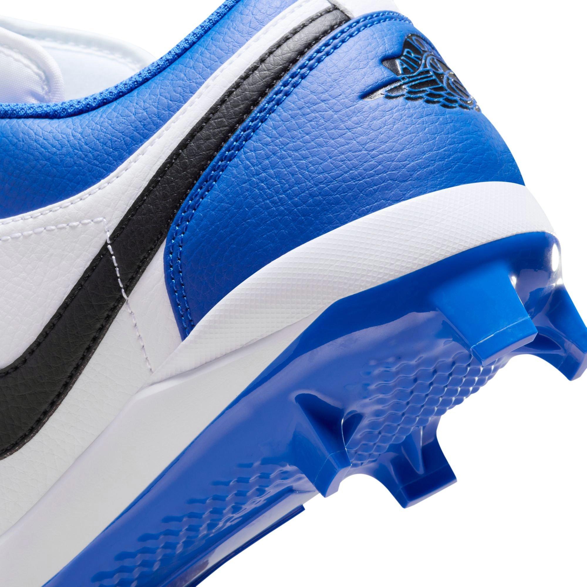 Jordan 1 Retro MCS Low "Game Royal/Black/White" Men's Baseball Cleat - ROYAL/BLACK/WHITE Thumbnail View 10