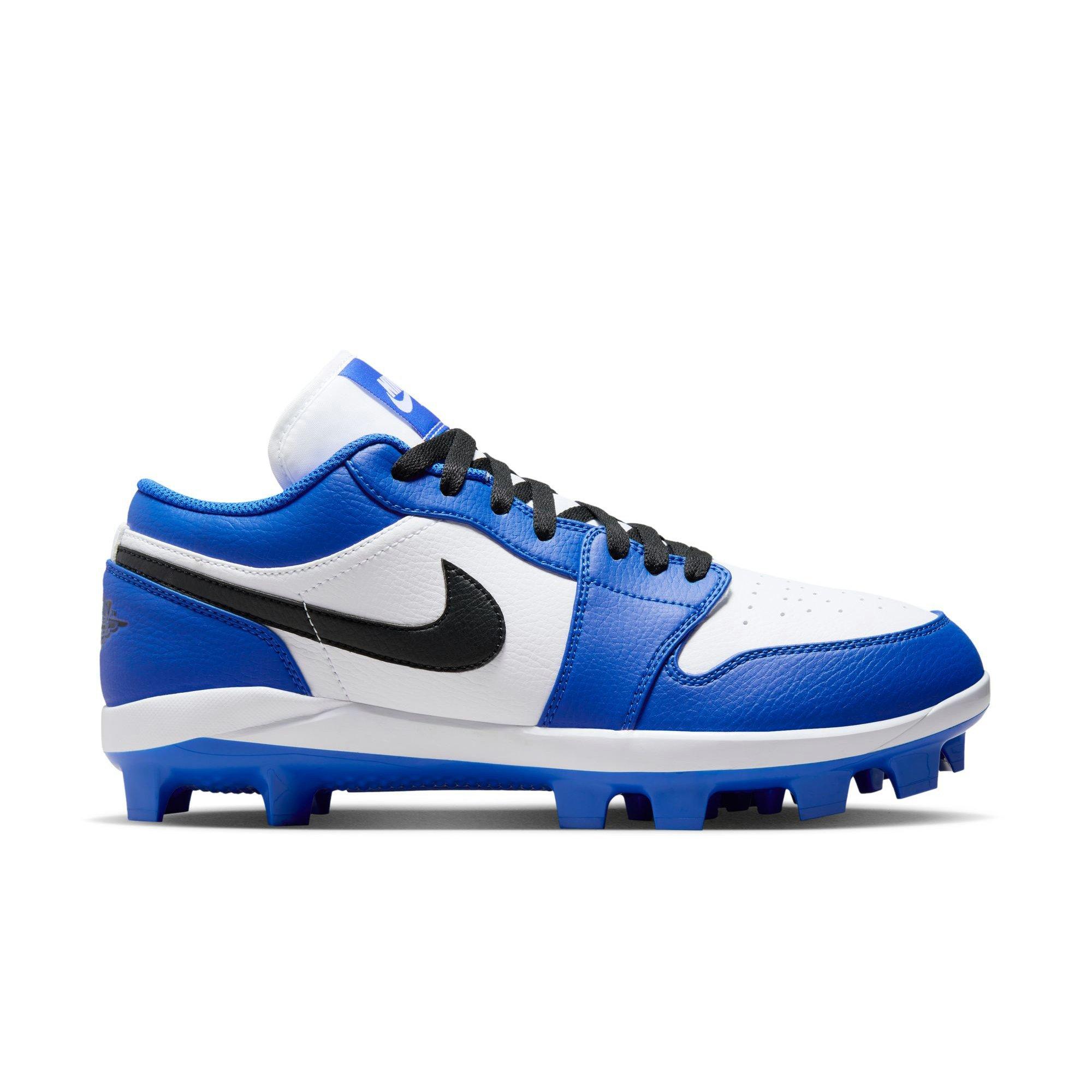 Jordan 1 Retro MCS Low Game Royal Black White Men s Baseball Cleat Hibbett