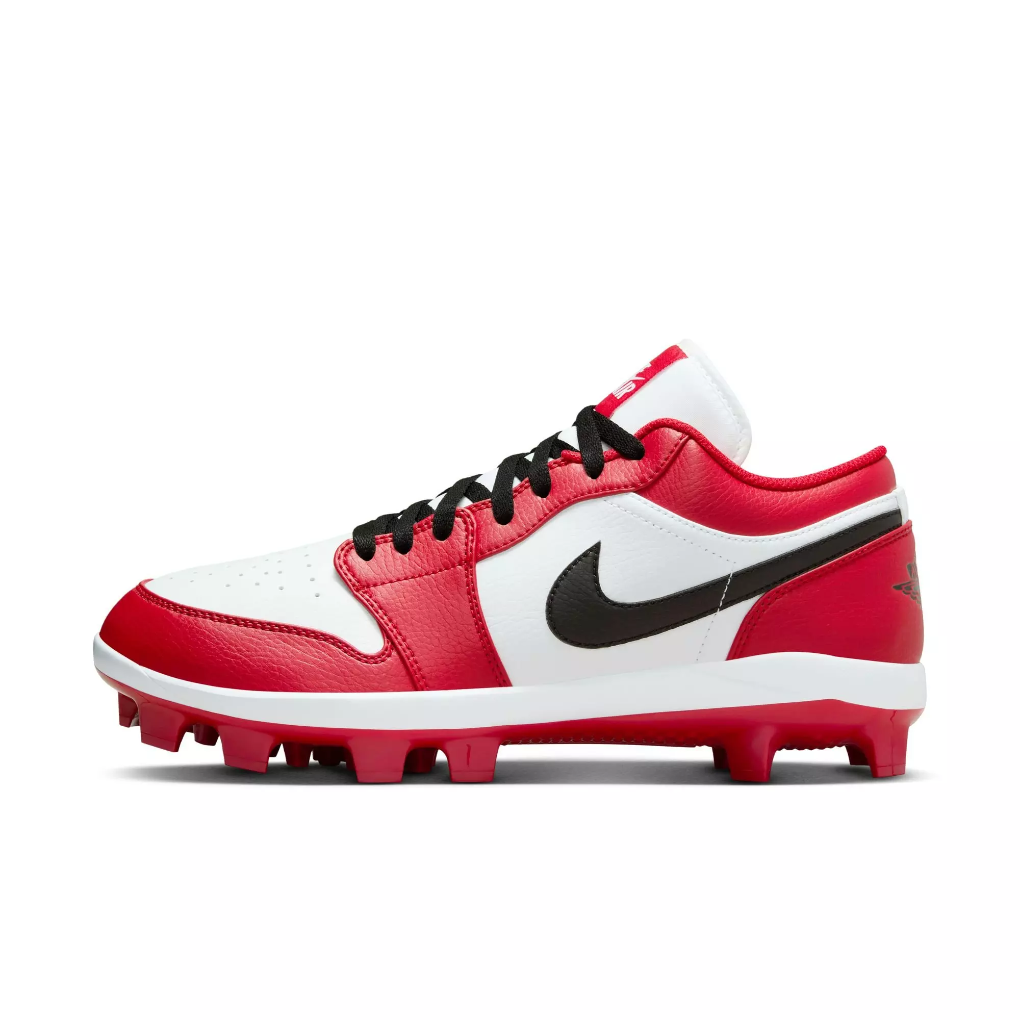 Jordan 1 Retro MCS Low "Gym Red/Black/White" Men's Baseball Cleat - RED/BLACK/WHITE