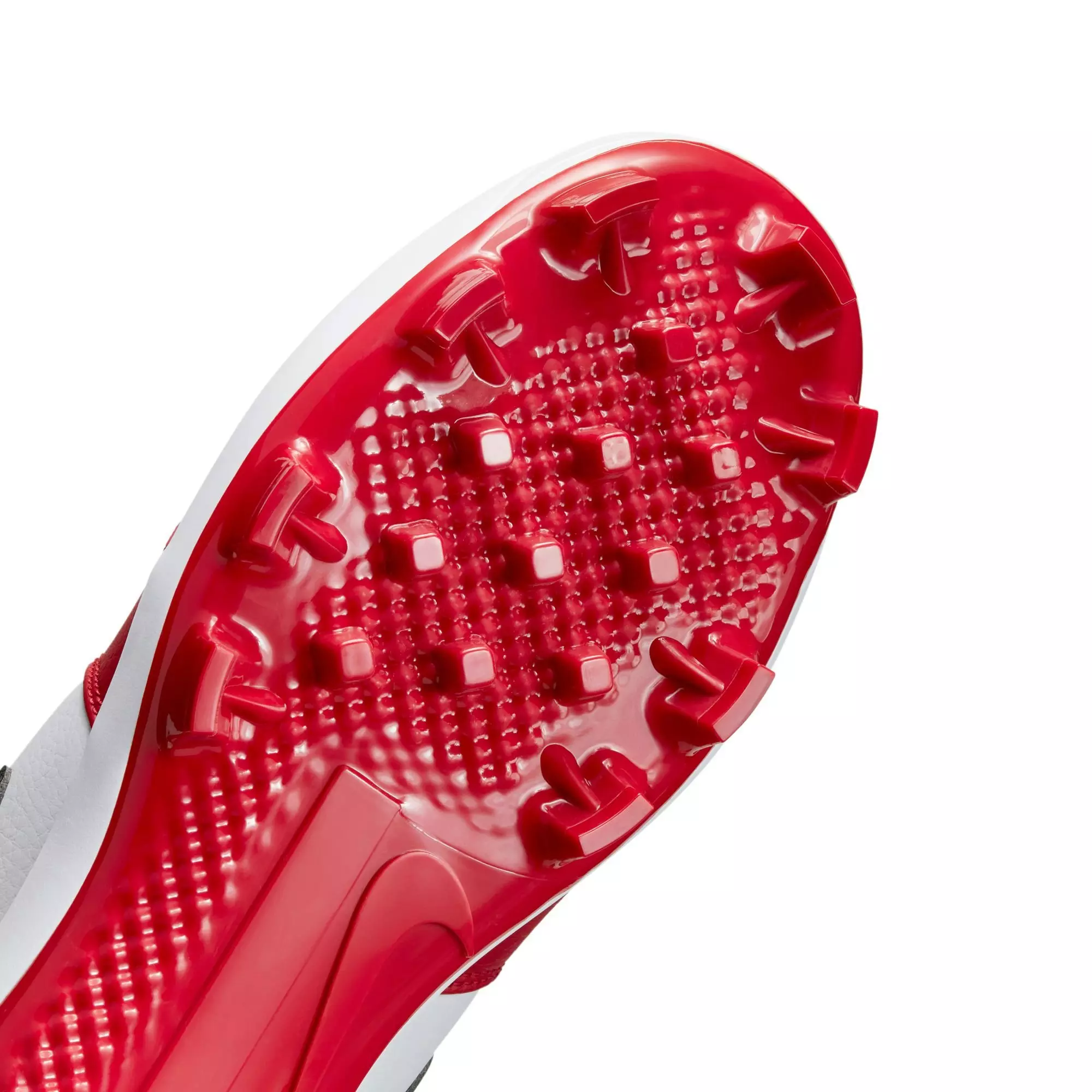 Jordan 1 Retro MCS Low "Gym Red/Black/White" Men's Baseball Cleat - RED/BLACK/WHITE