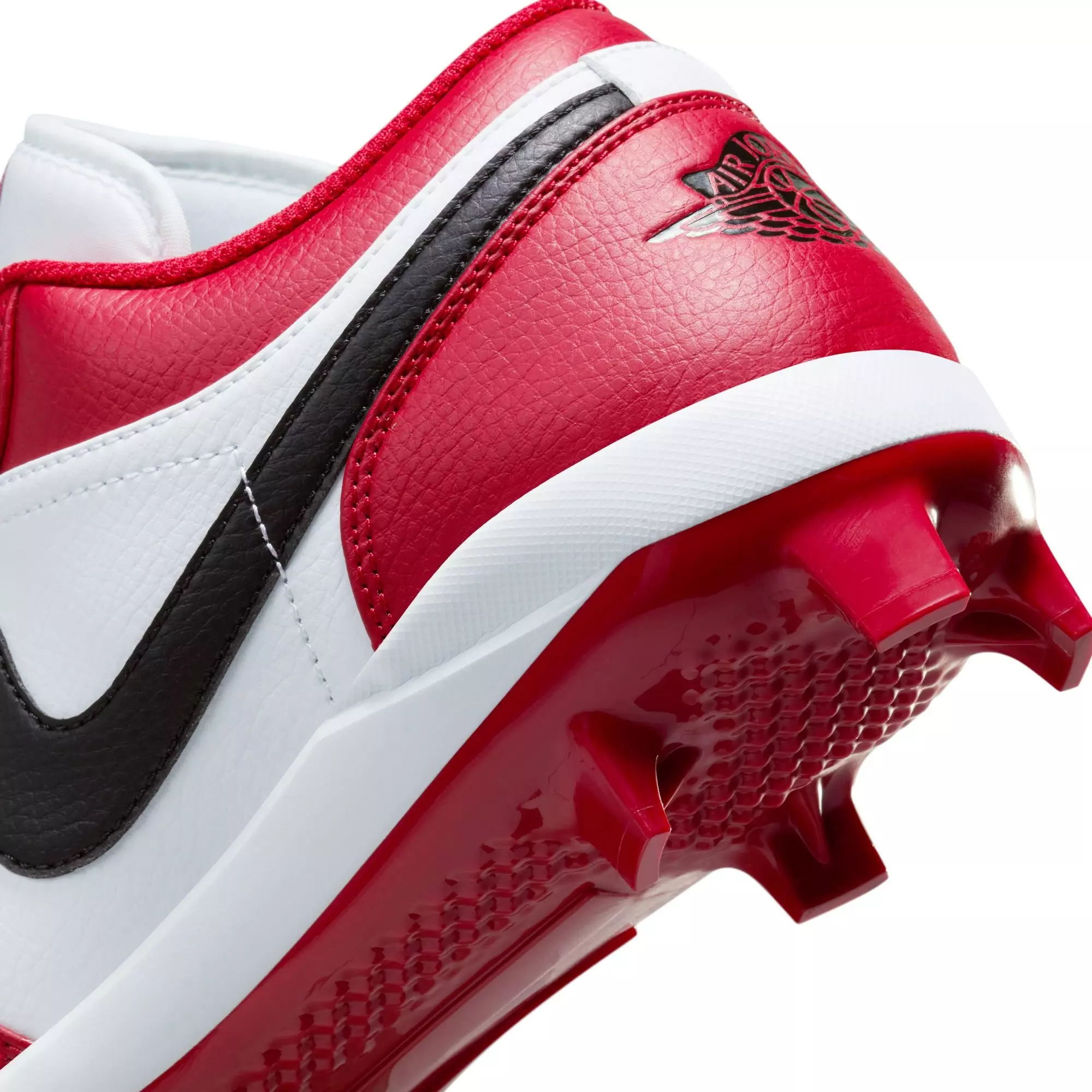 Jordan 1 Retro MCS Low "Gym Red/Black/White" Men's Baseball Cleat - RED/BLACK/WHITE