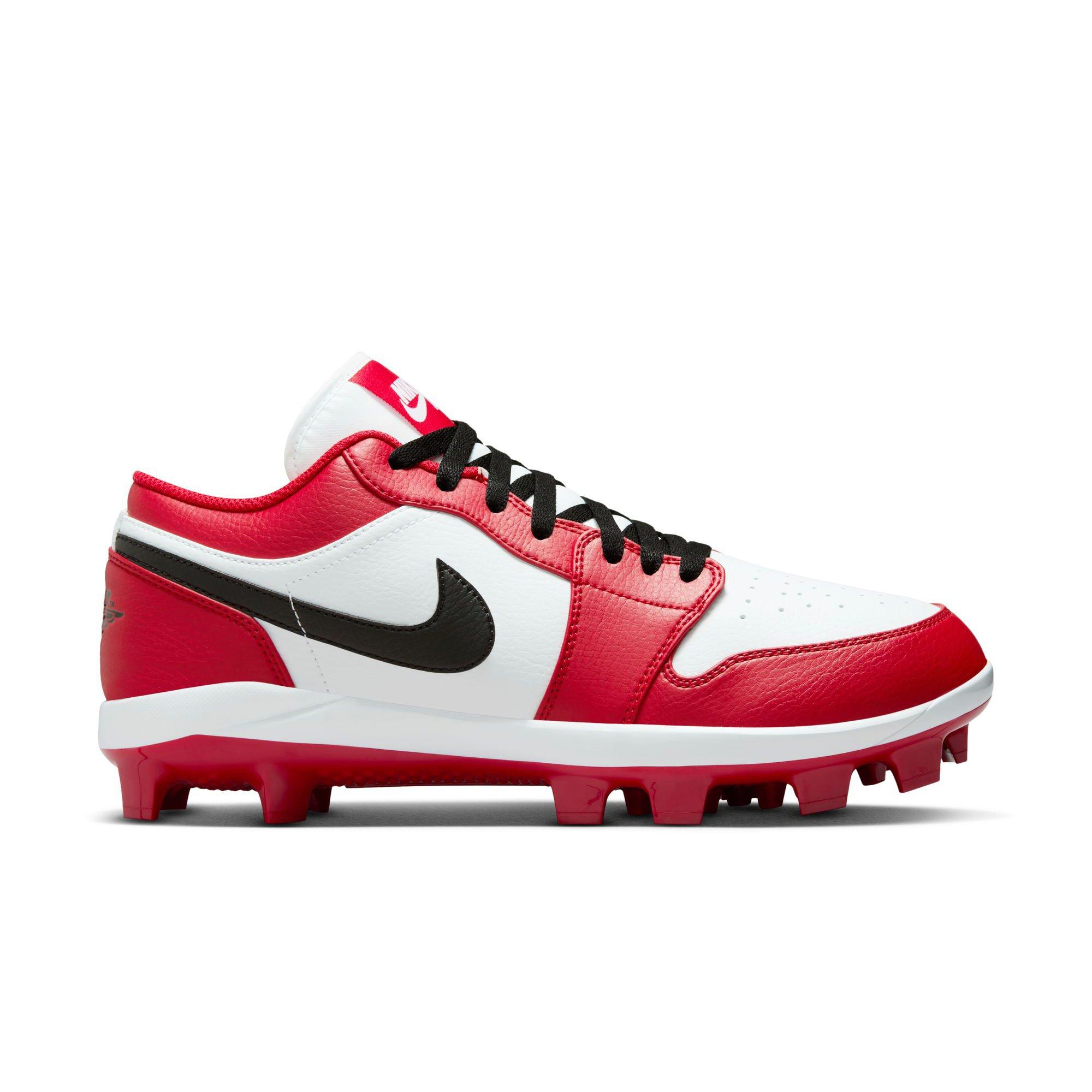 Red Baseball Cleats Turf Shoes for Men Kids