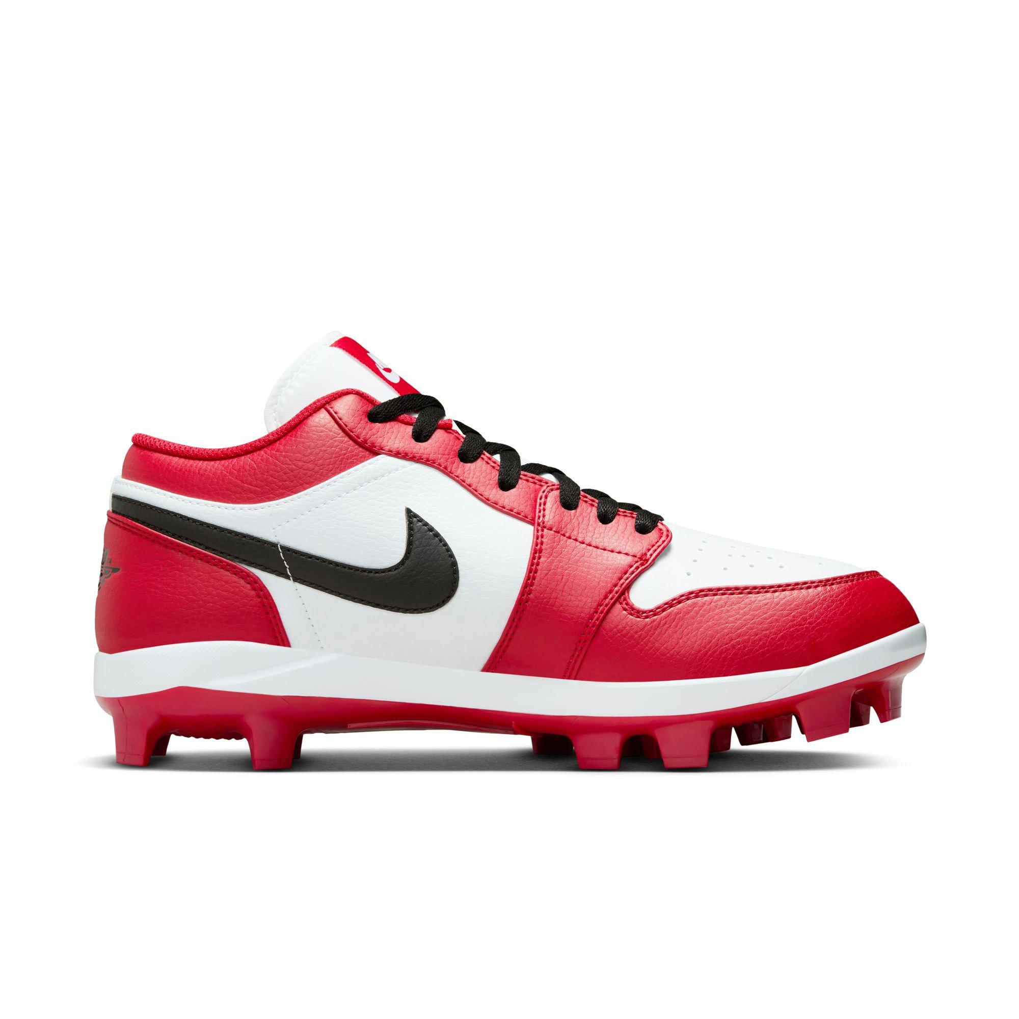 Red Baseball Cleats Turf Shoes for Men Kids