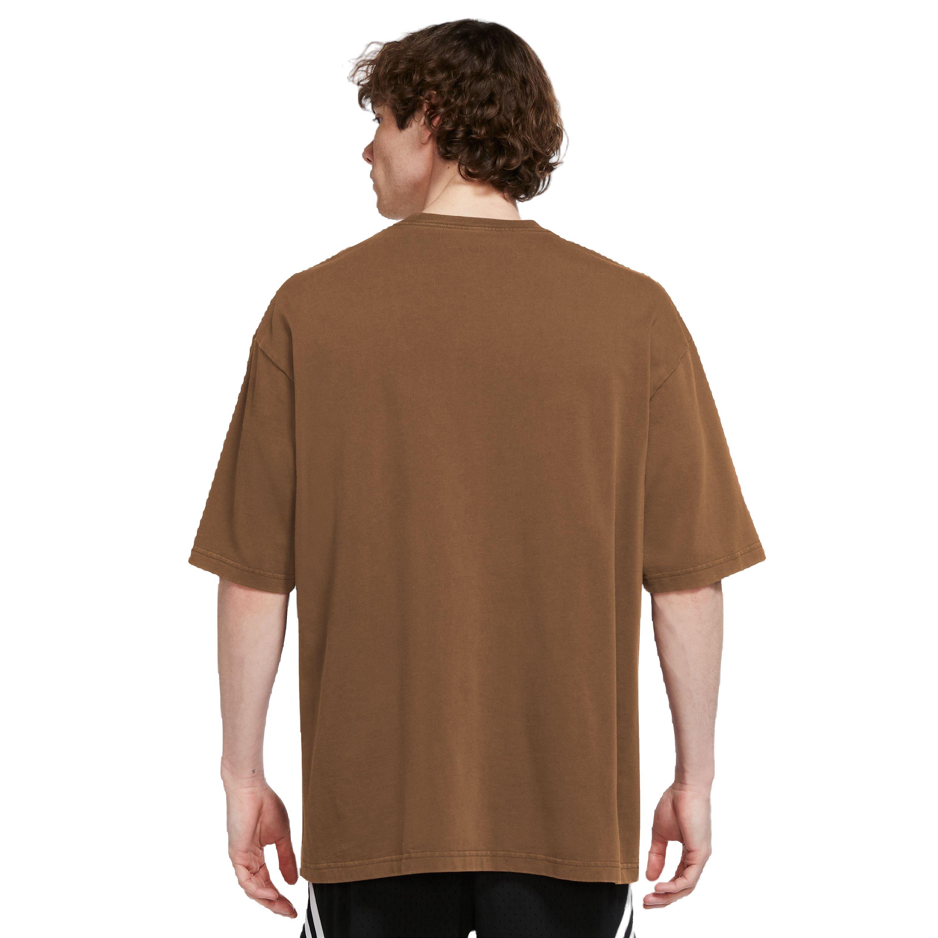 Jordan Men's Flight Essentials Oversized Tee-Brown - BROWN Thumbnail View 2