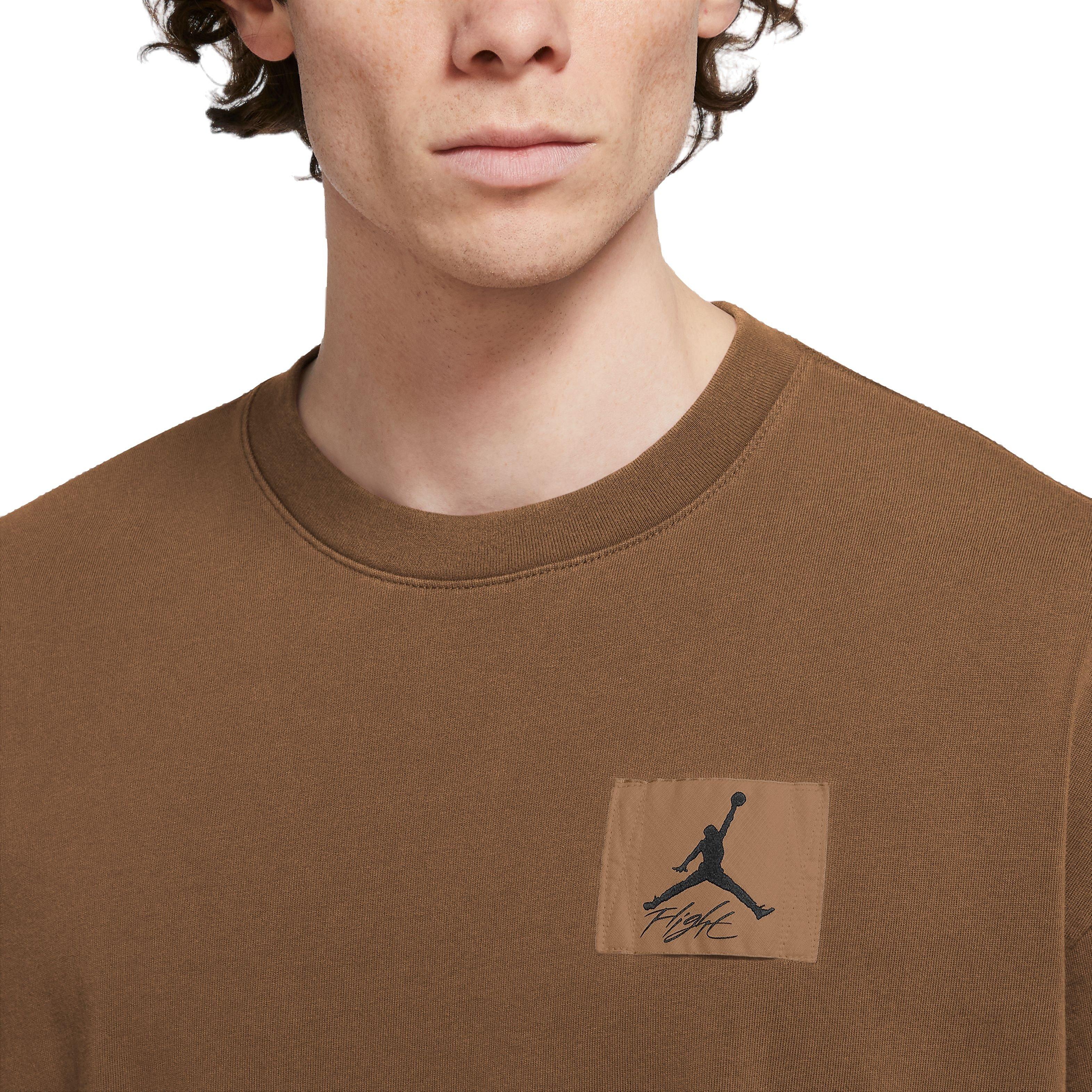 Jordan Men's Flight Essentials Oversized Tee-Brown - BROWN Thumbnail View 3
