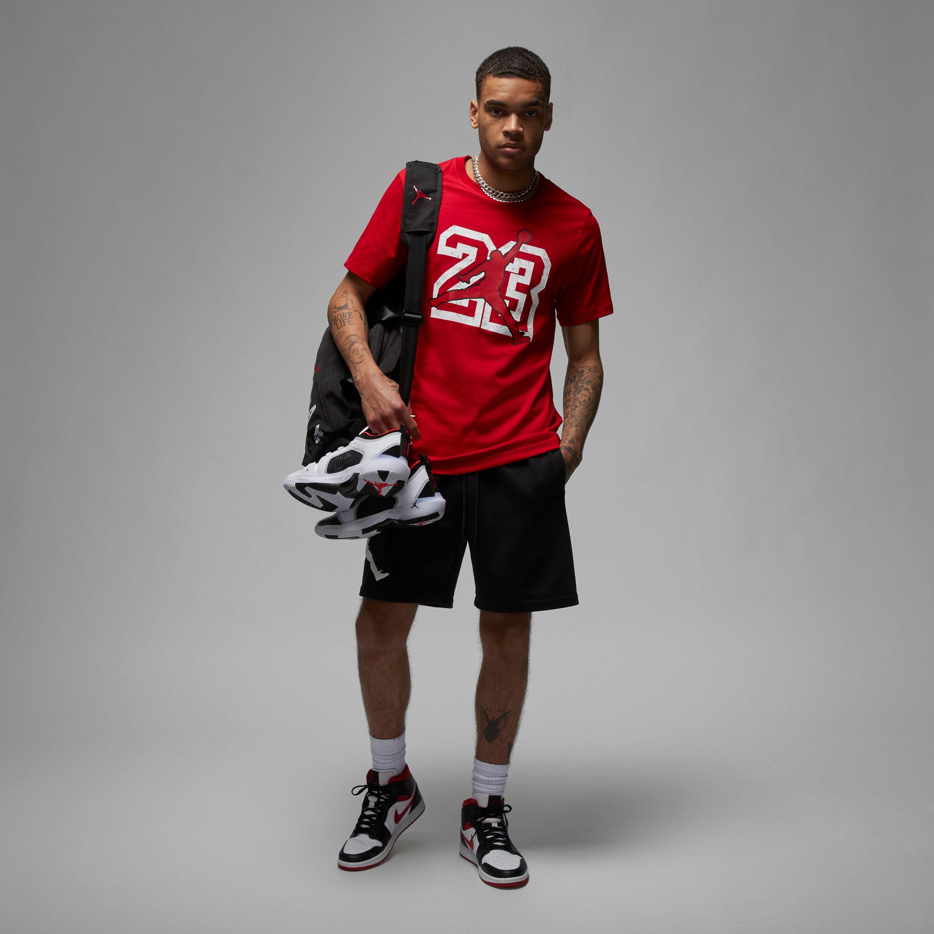 Jordan Men's Flight Essentials Tee-Red - RED Thumbnail View 6
