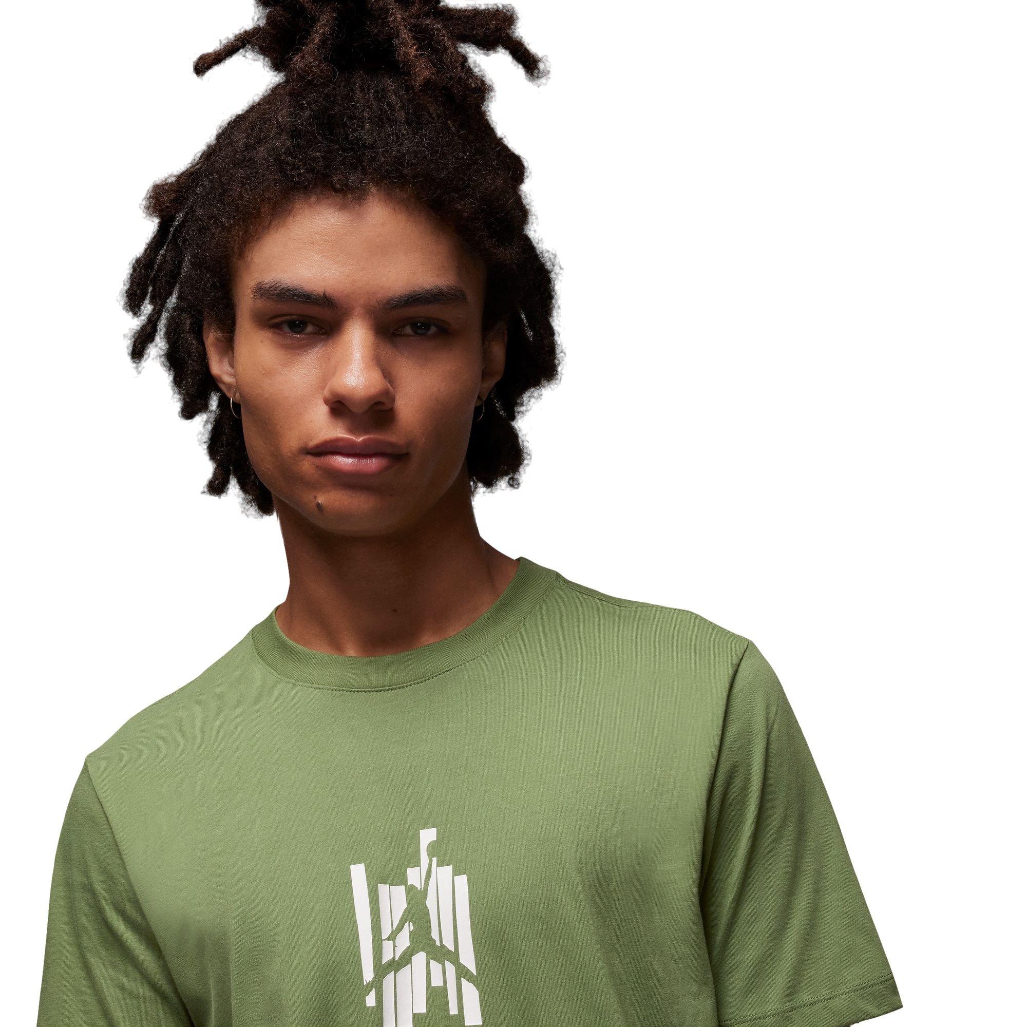 Jordan Men's Brand Graphic Tee-Olive - OLIVE Thumbnail View 3