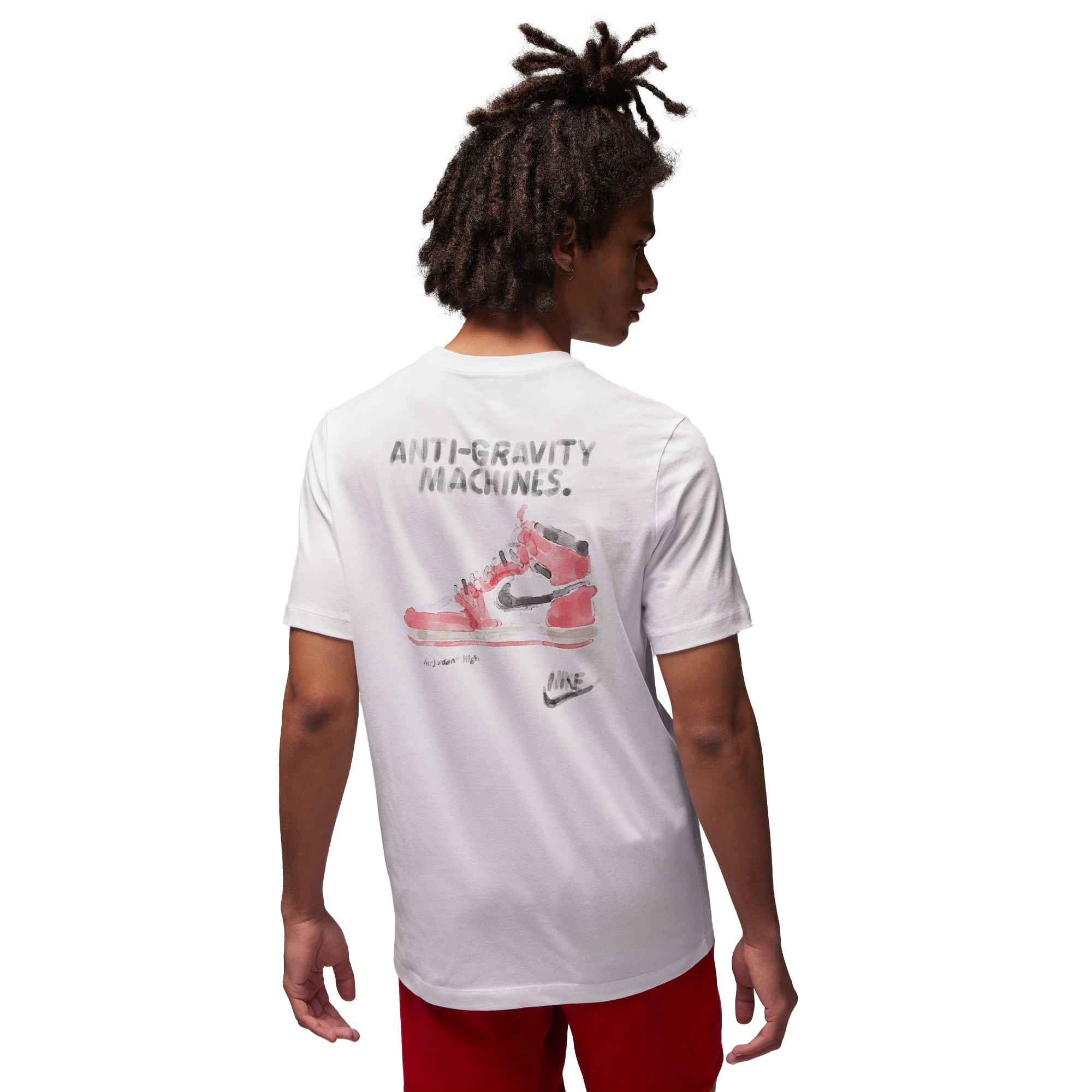 Jordan Men's Brand Graphic Tee-White - WHITE Thumbnail View 2