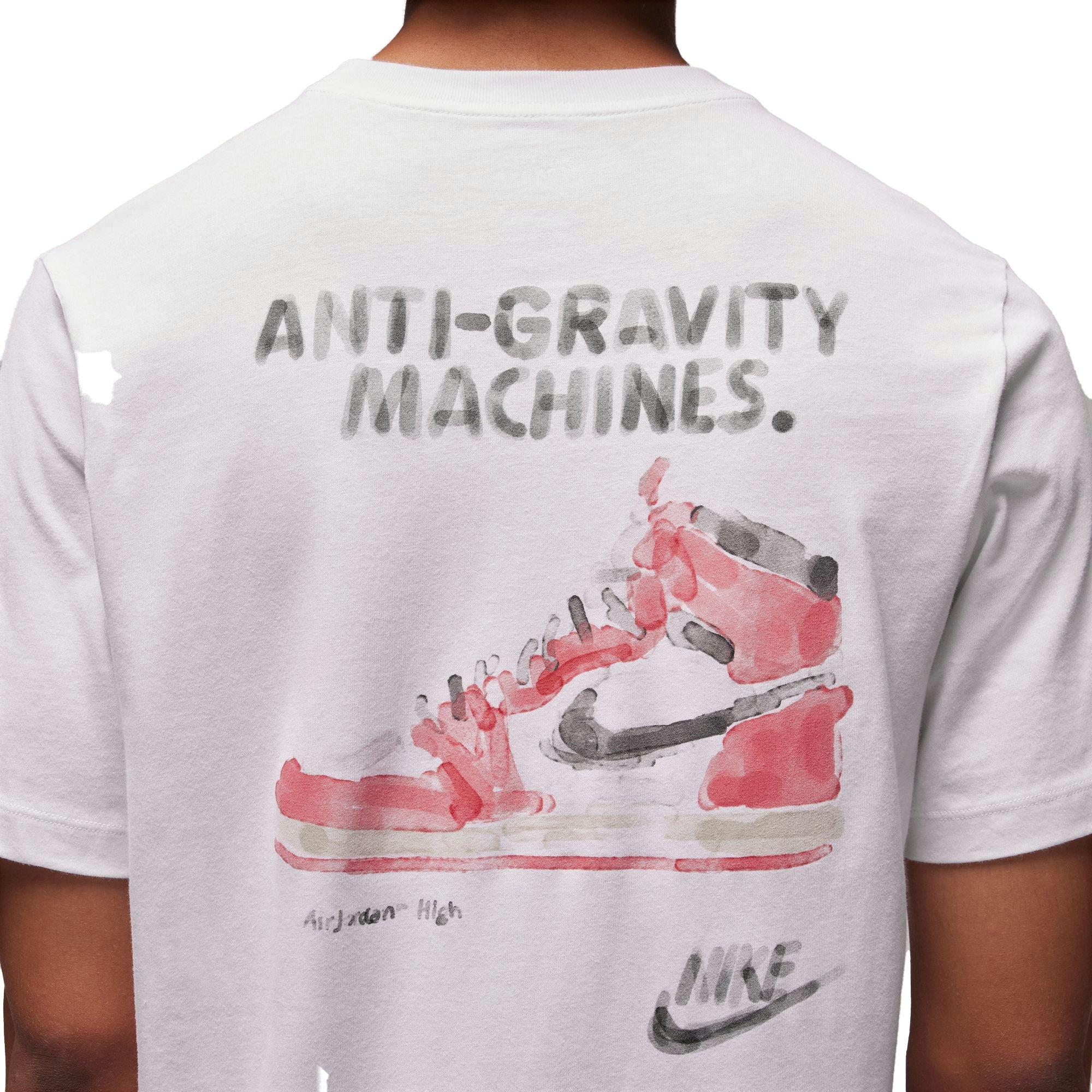 Jordan Men's Brand Graphic Tee-White - WHITE Thumbnail View 4