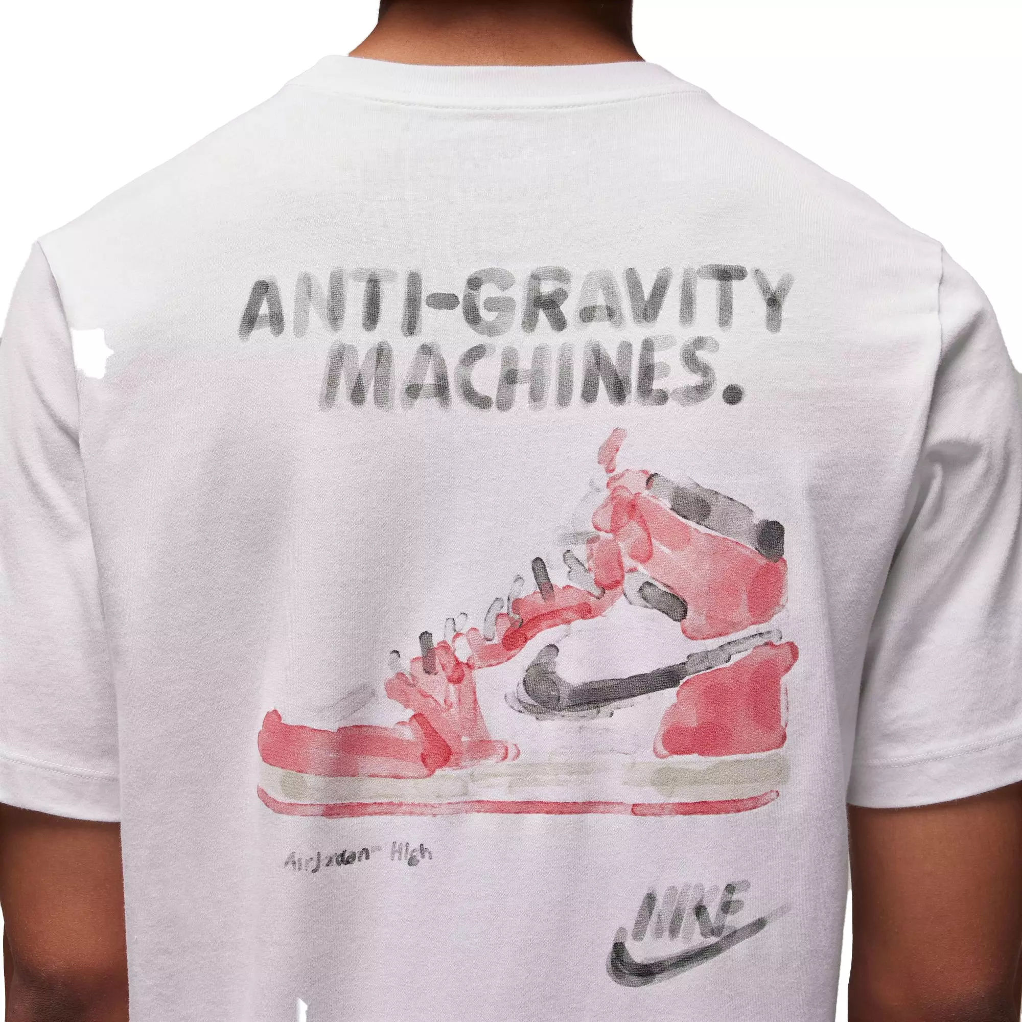 Jordan Men's Brand Graphic Tee-White - WHITE