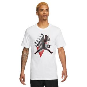Jordan Men's Brand Graphic 3 Tee-White/Black/Red