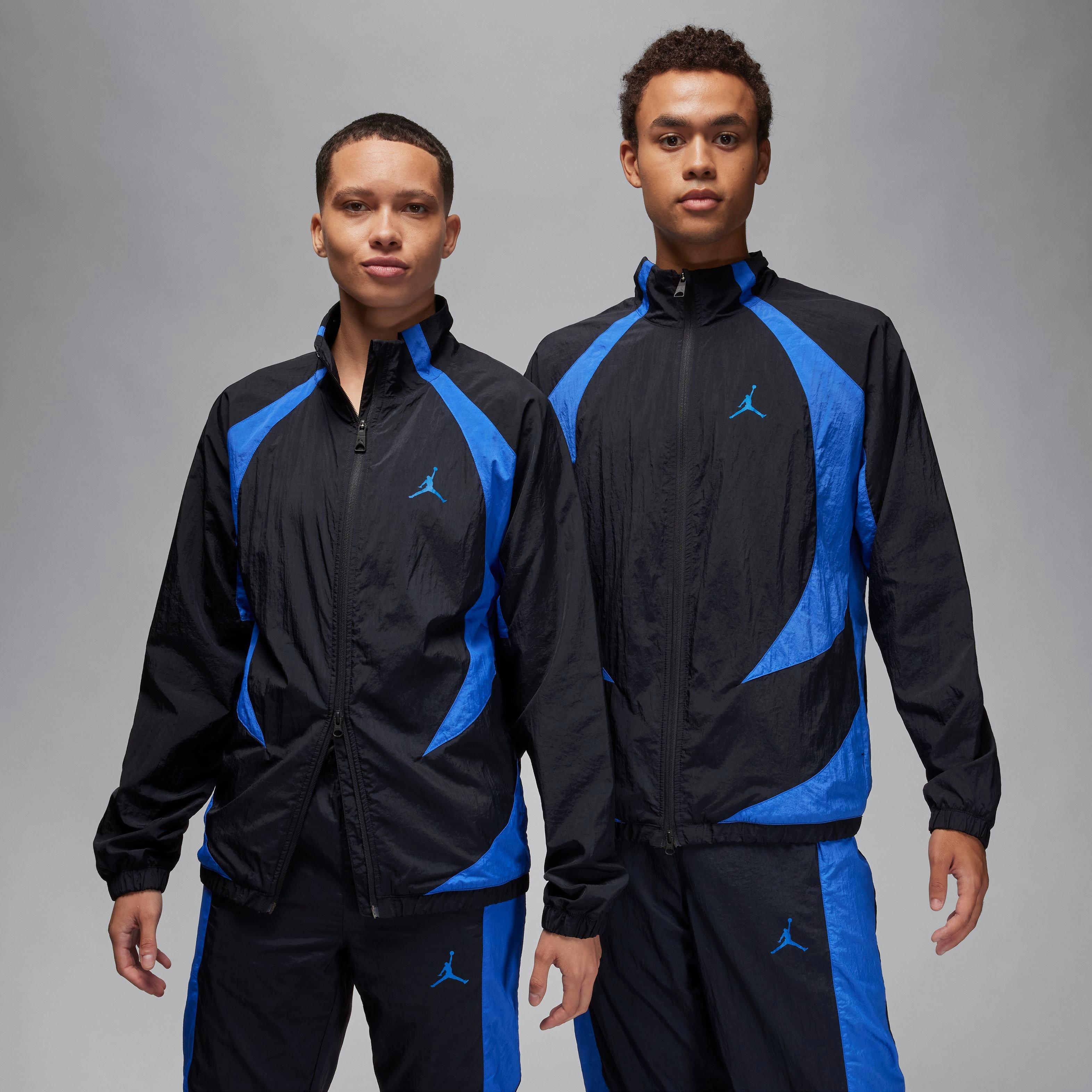 Jordan Men's Sport Warm Up Jacket - BLACK/ROYAL Thumbnail View 6