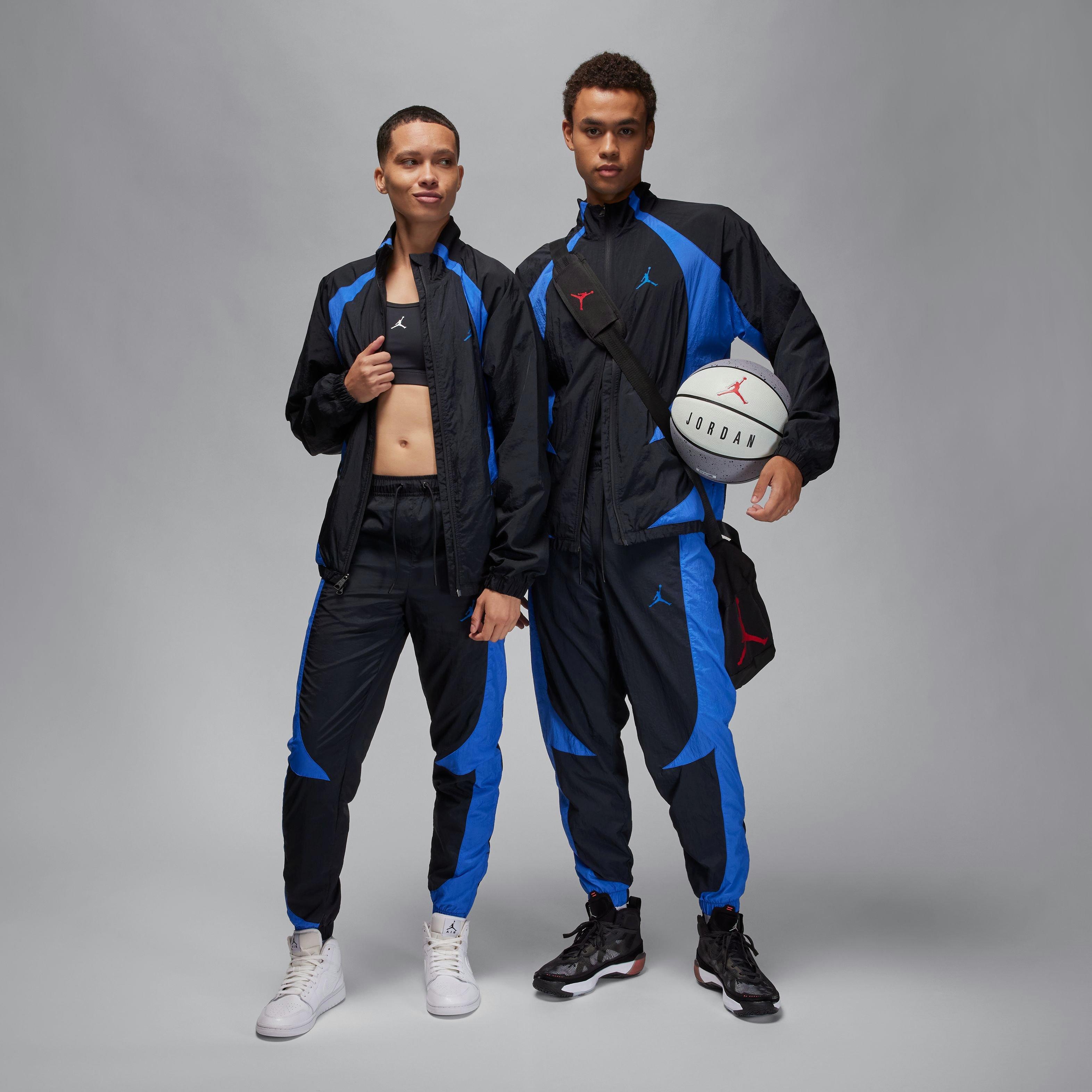 Jordan Men's Sport Warm Up Jacket - BLACK/ROYAL Thumbnail View 7