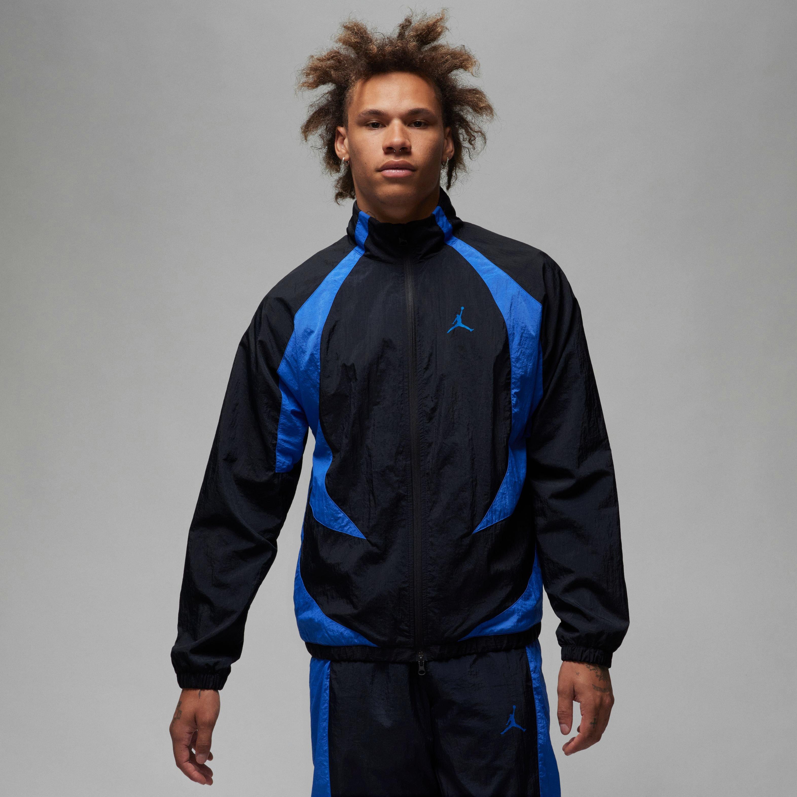 Jordan Men's Sport Warm Up Jacket - BLACK/ROYAL Thumbnail View 4