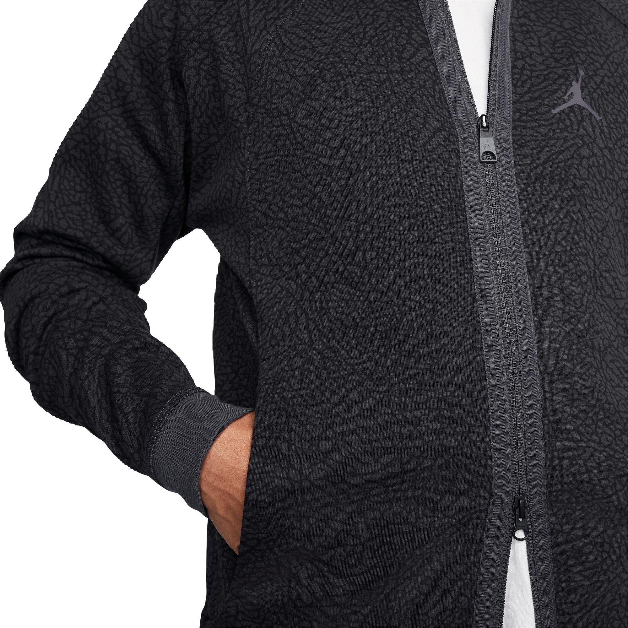 Jordan Men's Dri-FIT Sport Air Full-Zip Jacket - BLACK/BROWN Thumbnail View 3