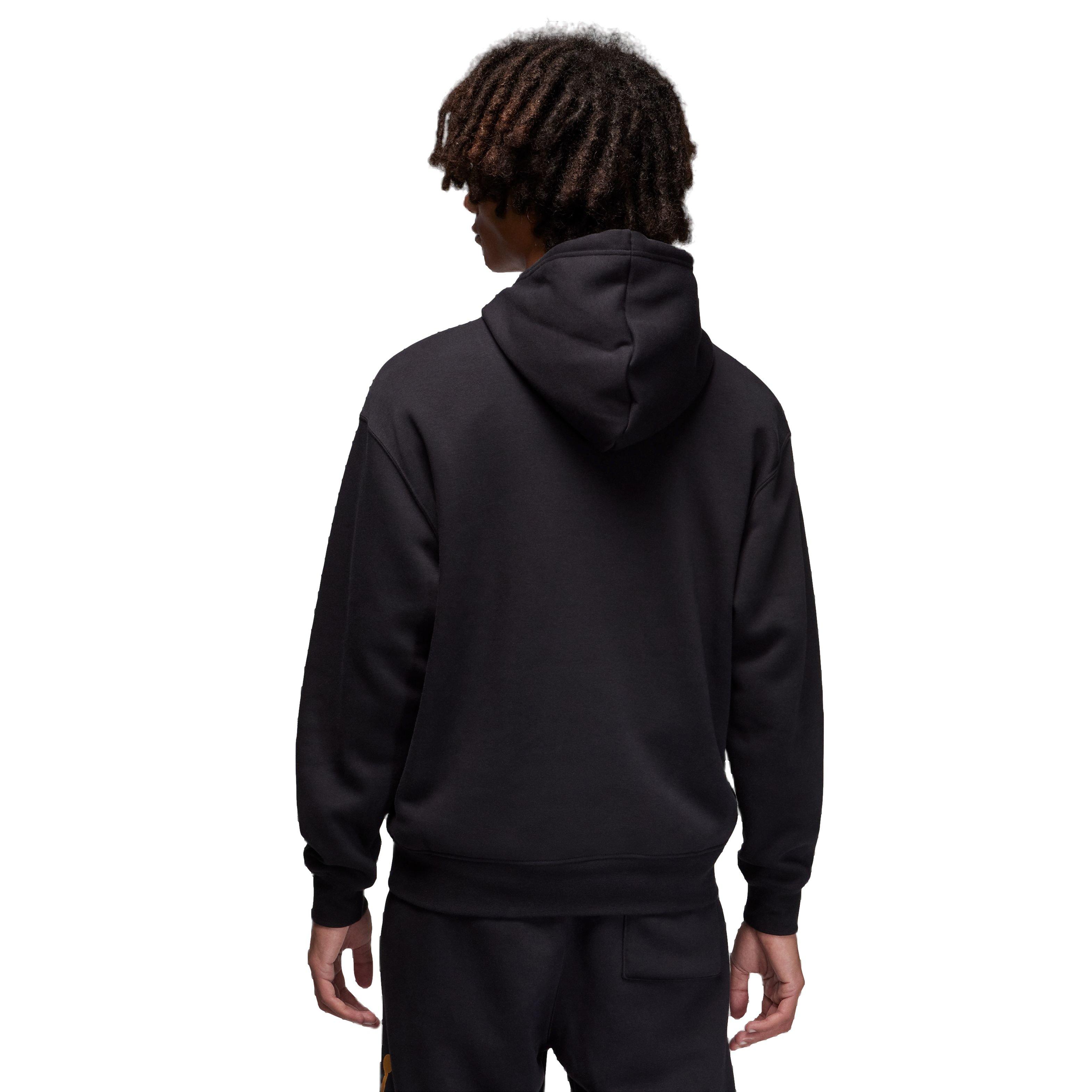Jordan Men's Gratitude Essentials Baseline Fleece Pullover Hoodie - BLACK/GOLD Thumbnail View 2