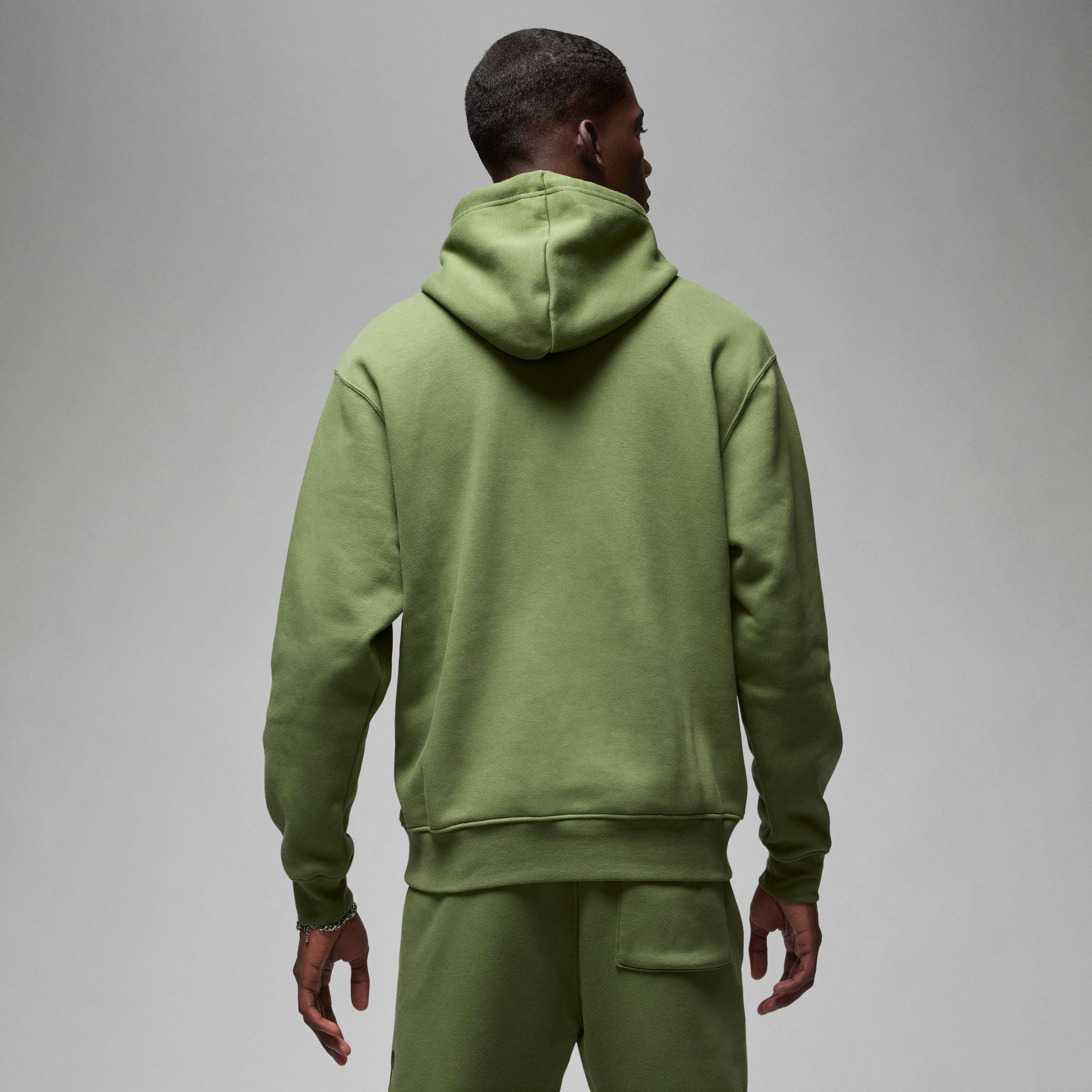 Jordan Men s Essentials Fleece Baseline Pullover Hoodie Olive