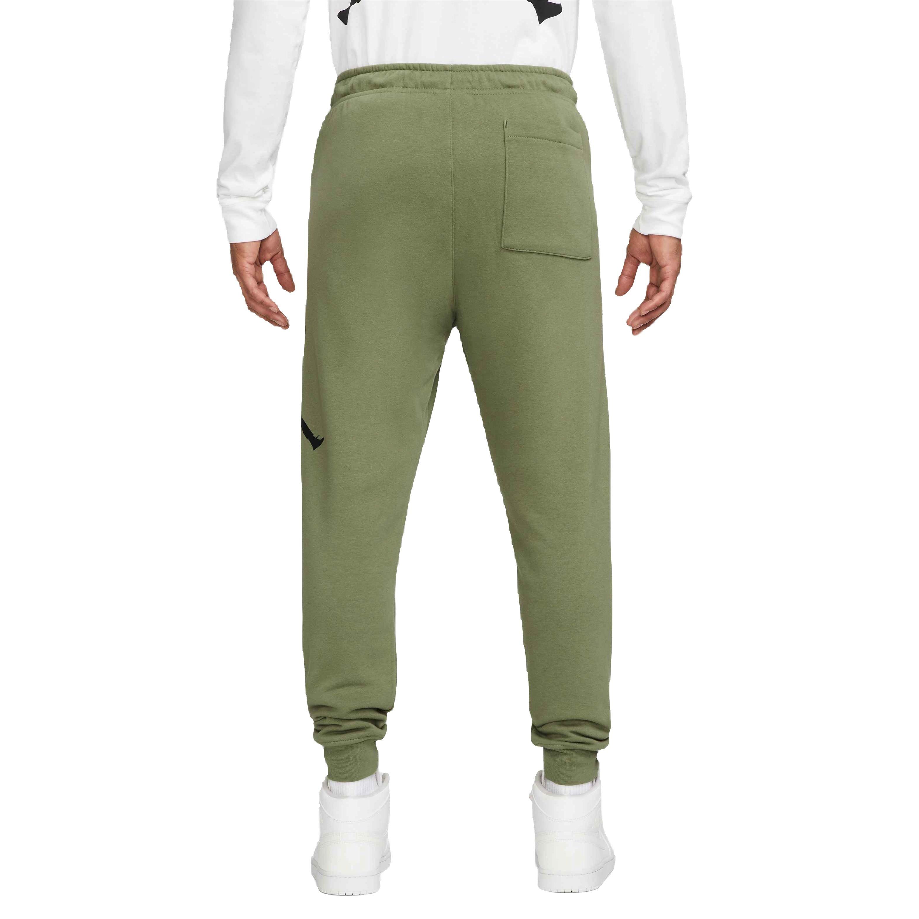 Jordan Men's Essentials Fleece Baseline Pants-Olive - OLIVE Thumbnail View 2