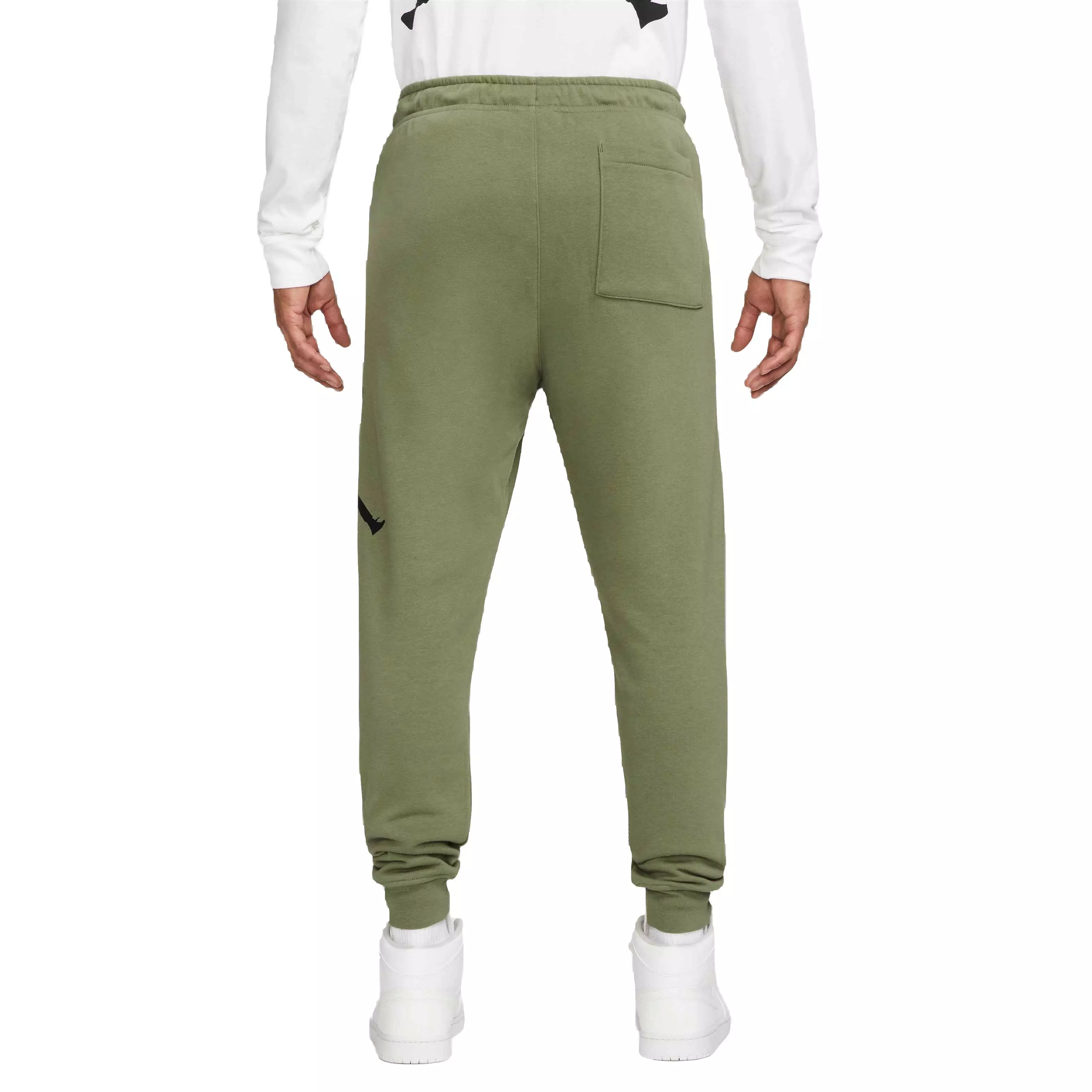 Jordan Men's Essentials Fleece Baseline Pants-Olive - OLIVE