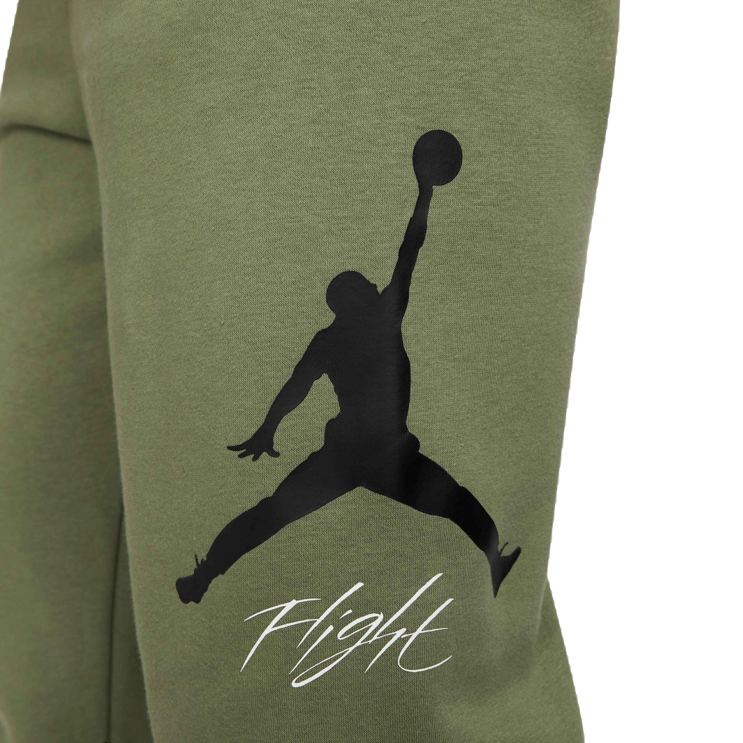 Jordan Men's Essentials Fleece Baseline Pants-Olive - OLIVE Thumbnail View 3