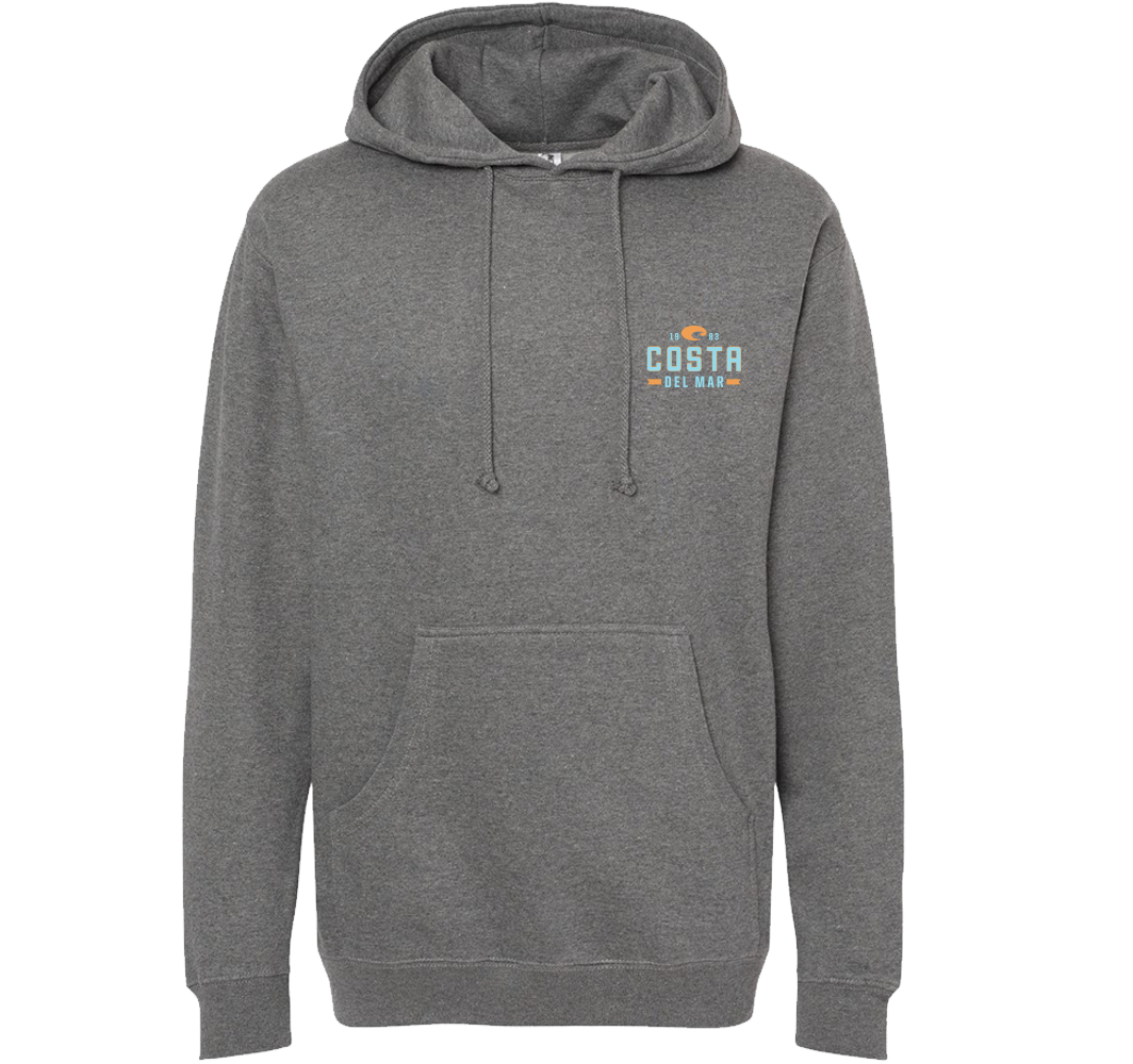 Costa Del Mar Men's Prado Hoodie - Dark Heather - GREY Thumbnail View 2