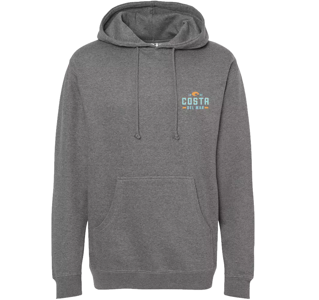 Costa Del Mar Men's Prado Hoodie - Dark Heather - GREY