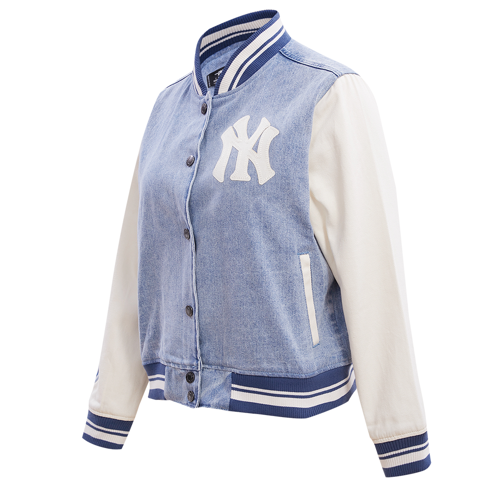 New York Yankees 90s Light Blue Varsity Jacket