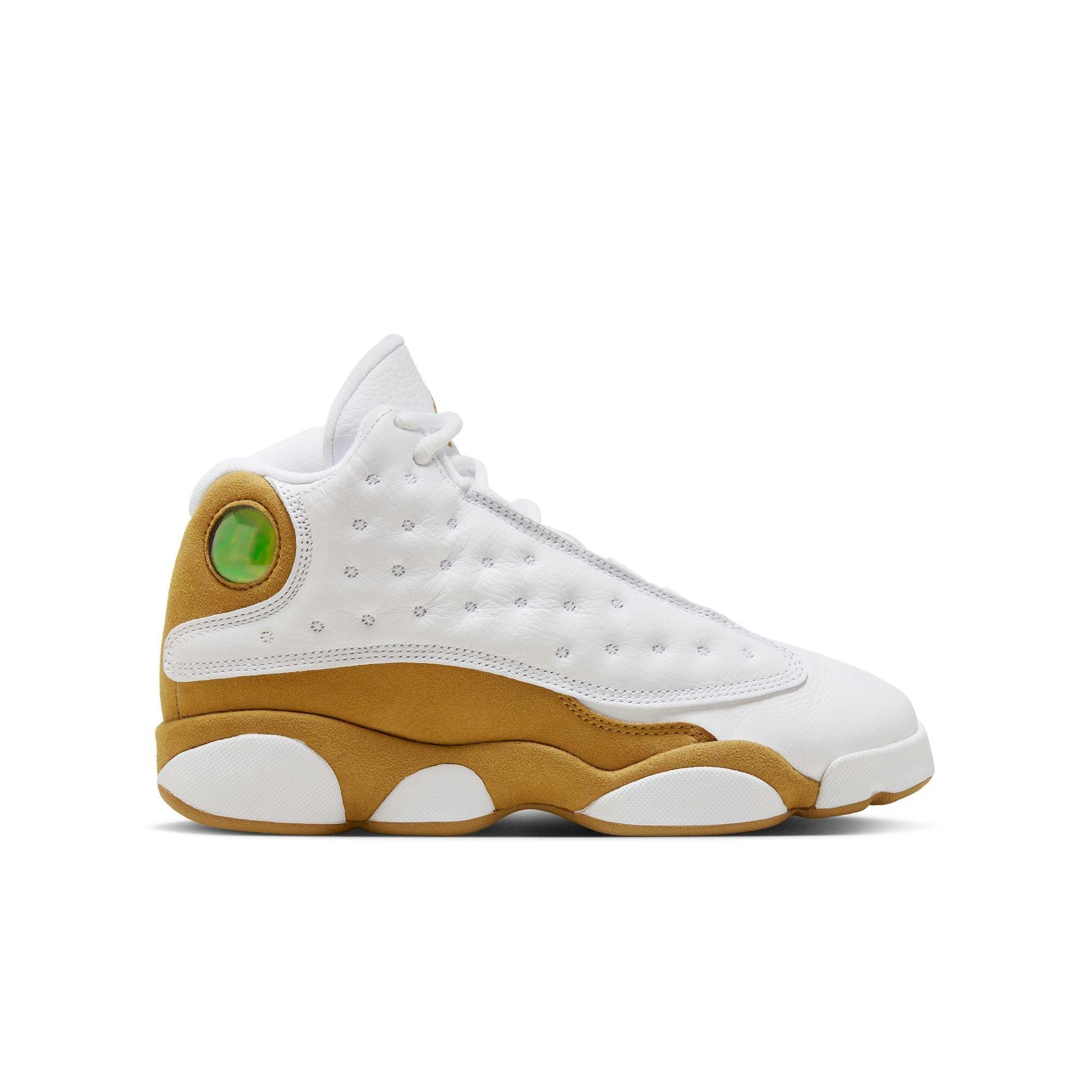 Jordan 13 Retro "Wheat" Grade School Kids' Shoe - WHITE/WHEAT