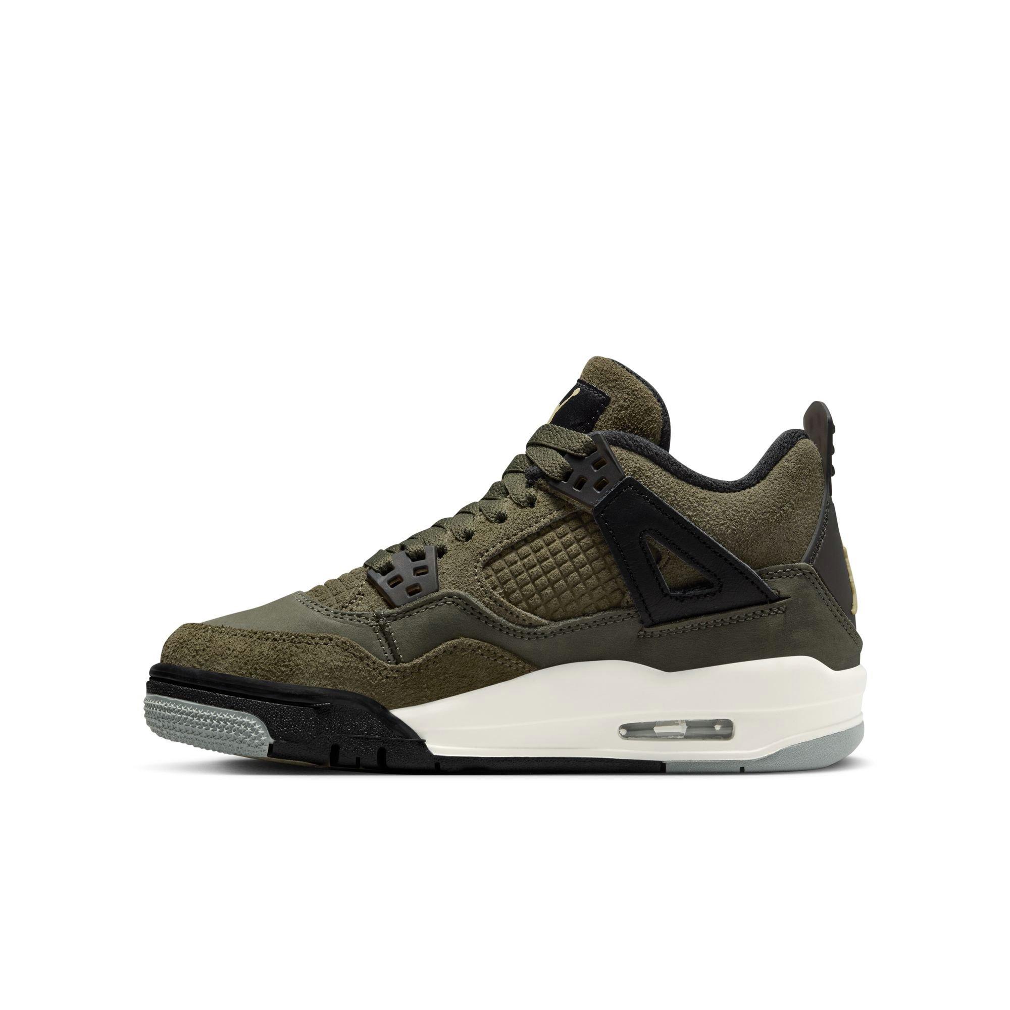 Jordan Air Jordan 4 Retro SE Craft Olive Grade School Lifestyle