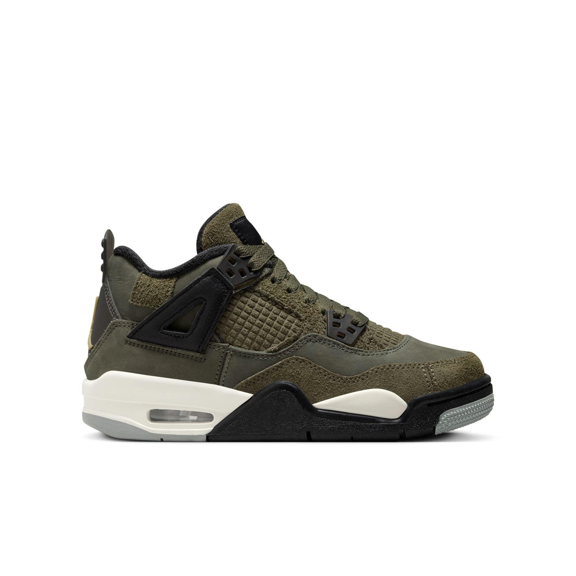 Olive green jordan shop 12 grade school