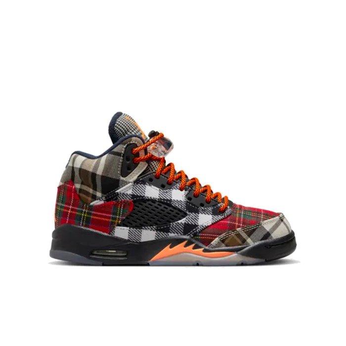 Jordan 5 Retro Plaid Grade School Kids' Shoe - Hibbett