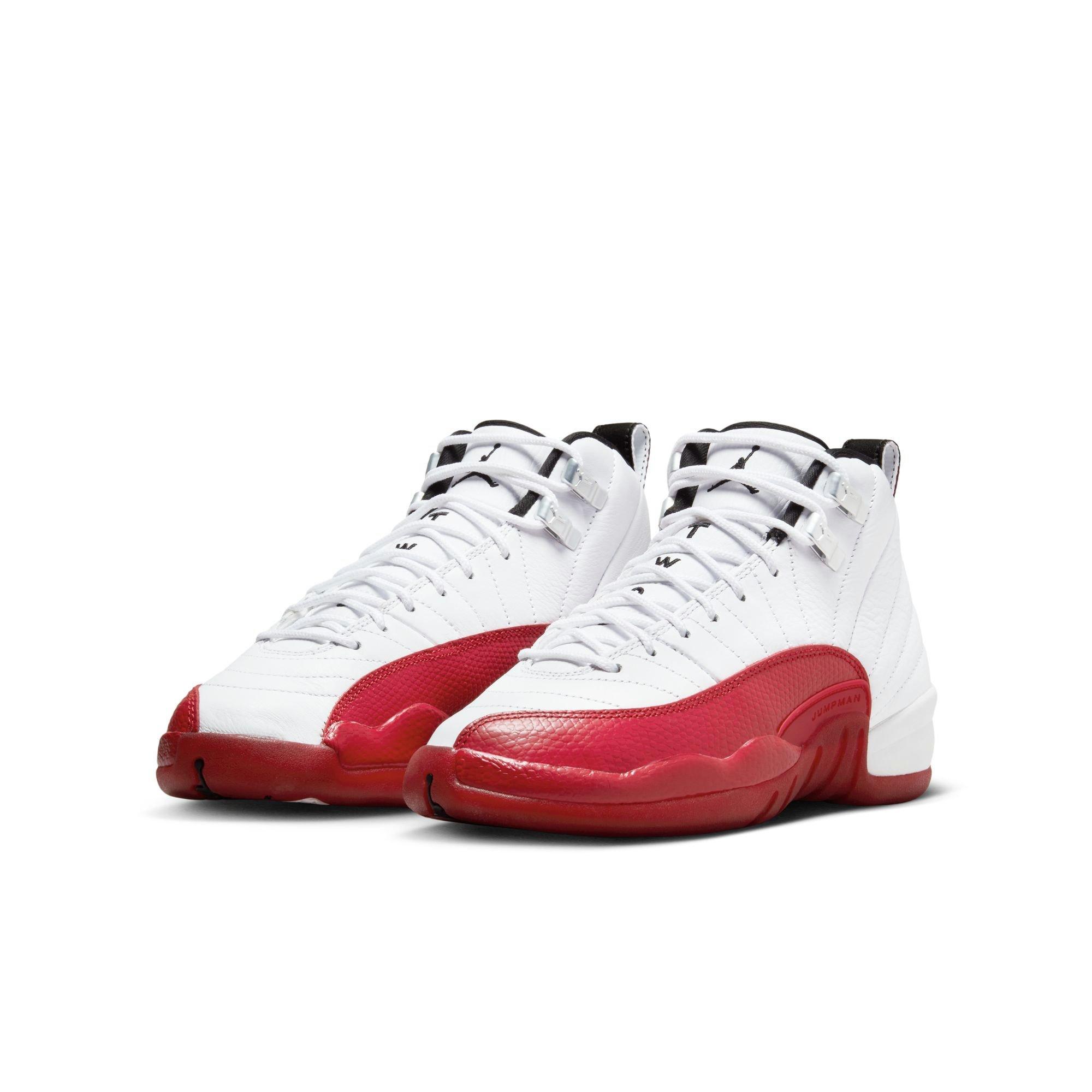 Jordan 12 Retro Cherry Grade School Kids Shoe Hibbett