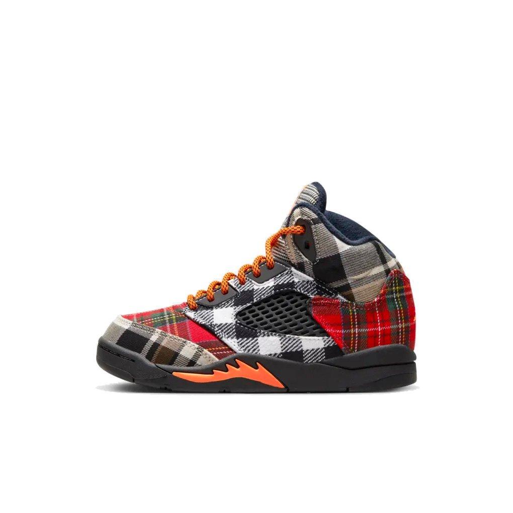 Jordan 5 Retro Preschool Kids' "Plaid" Shoe