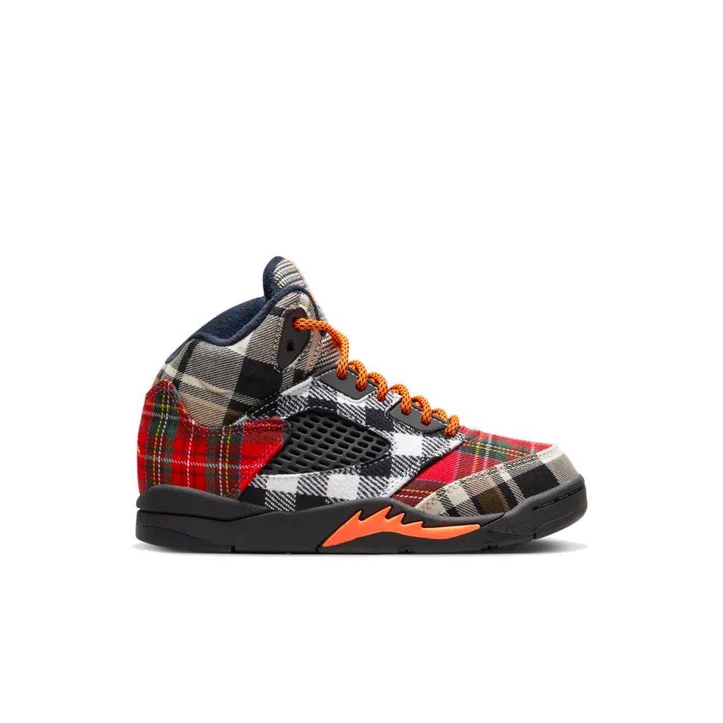 Jordan 5 Retro Preschool Kids' "Plaid" Shoe