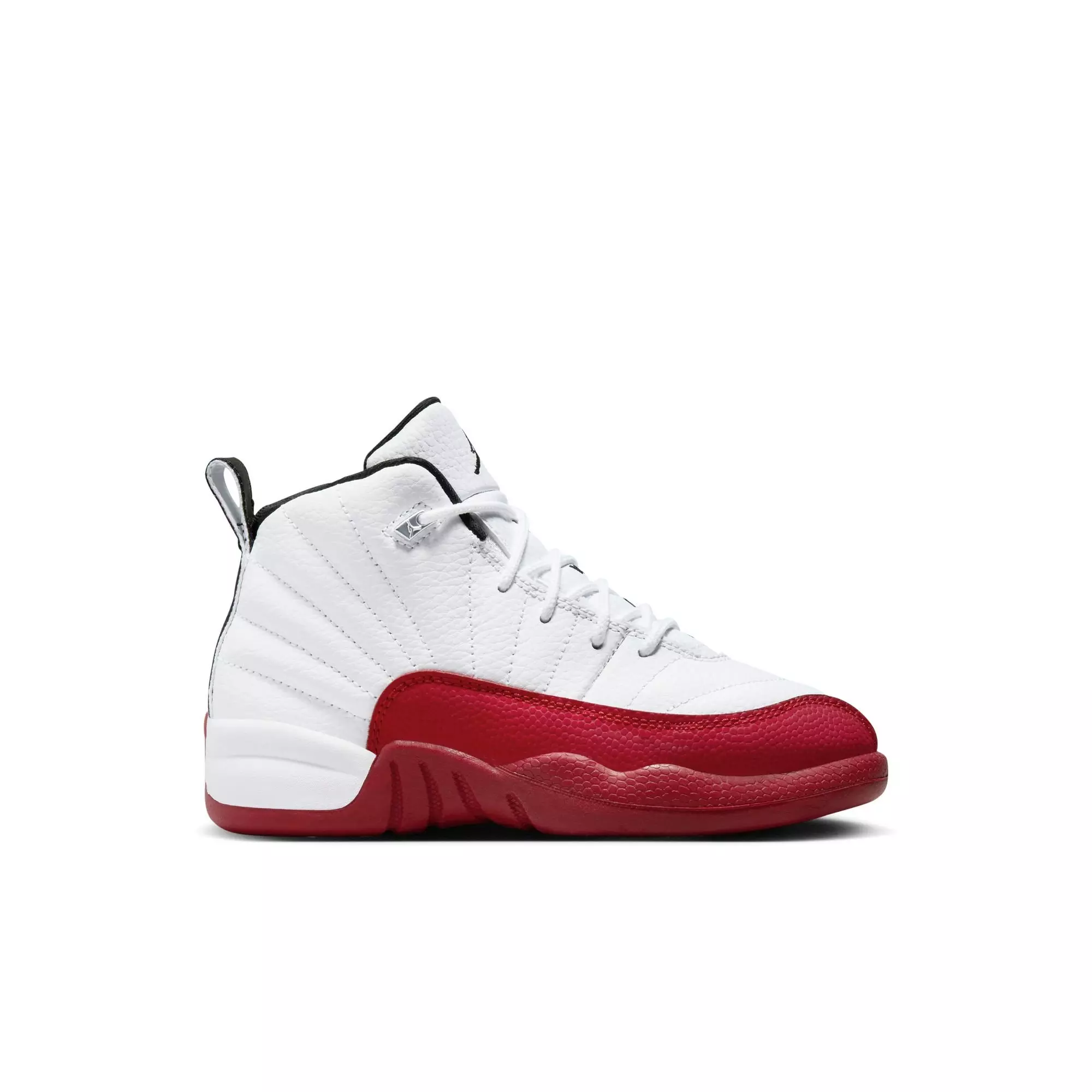 Jordan 12 Retro "Cherry" Preschool Kids' Shoe - WHITE/BLACK/VARSITY RED