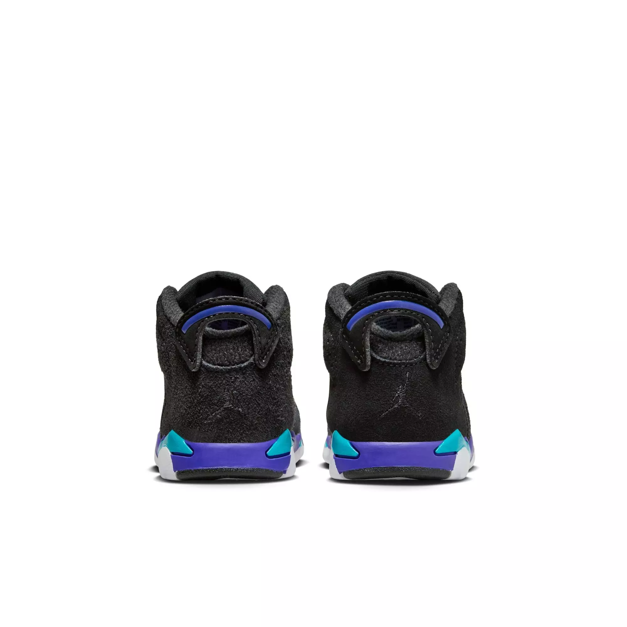 Jordan 6 Retro "Aqua" Toddler Kids' Shoe - BLACK/BRIGHT CONCORD/AQUATONE