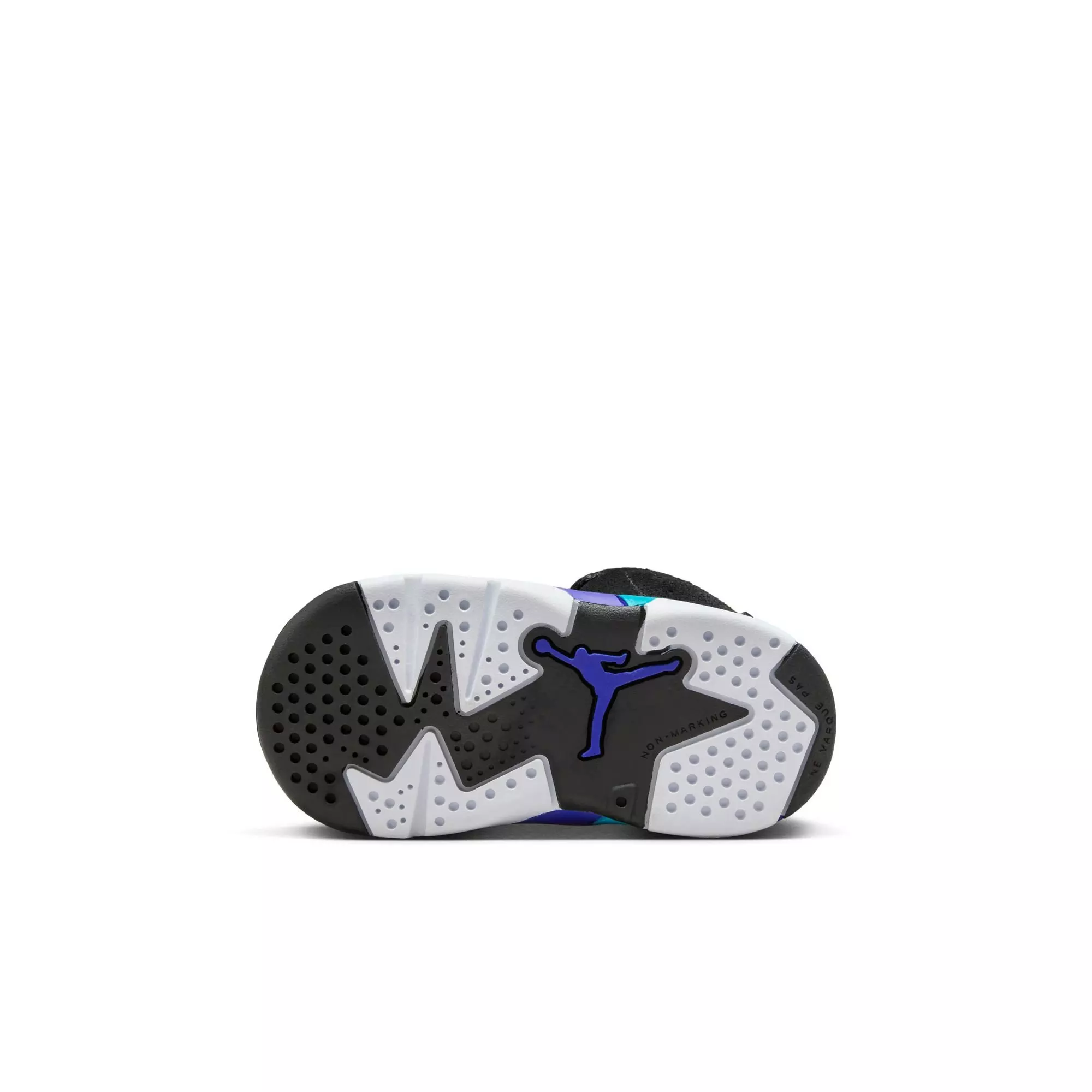 Jordan 6 Retro "Aqua" Toddler Kids' Shoe - BLACK/BRIGHT CONCORD/AQUATONE