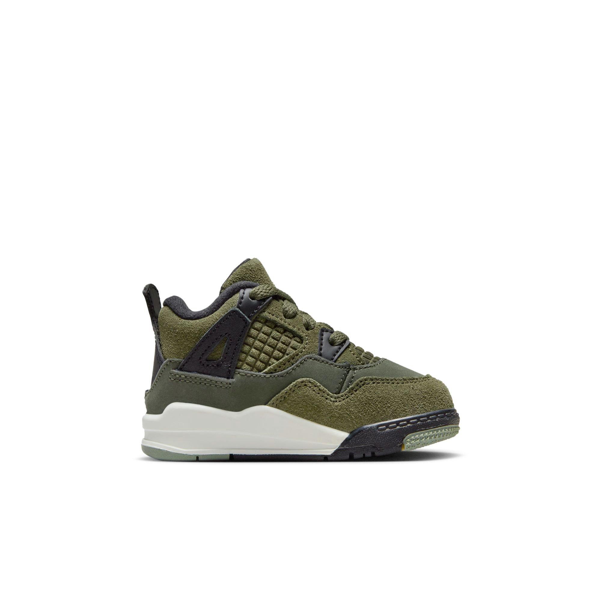 Jordan 4 Retro SE Craft Medium Olive Toddler Kids' Shoe​ - Hibbett