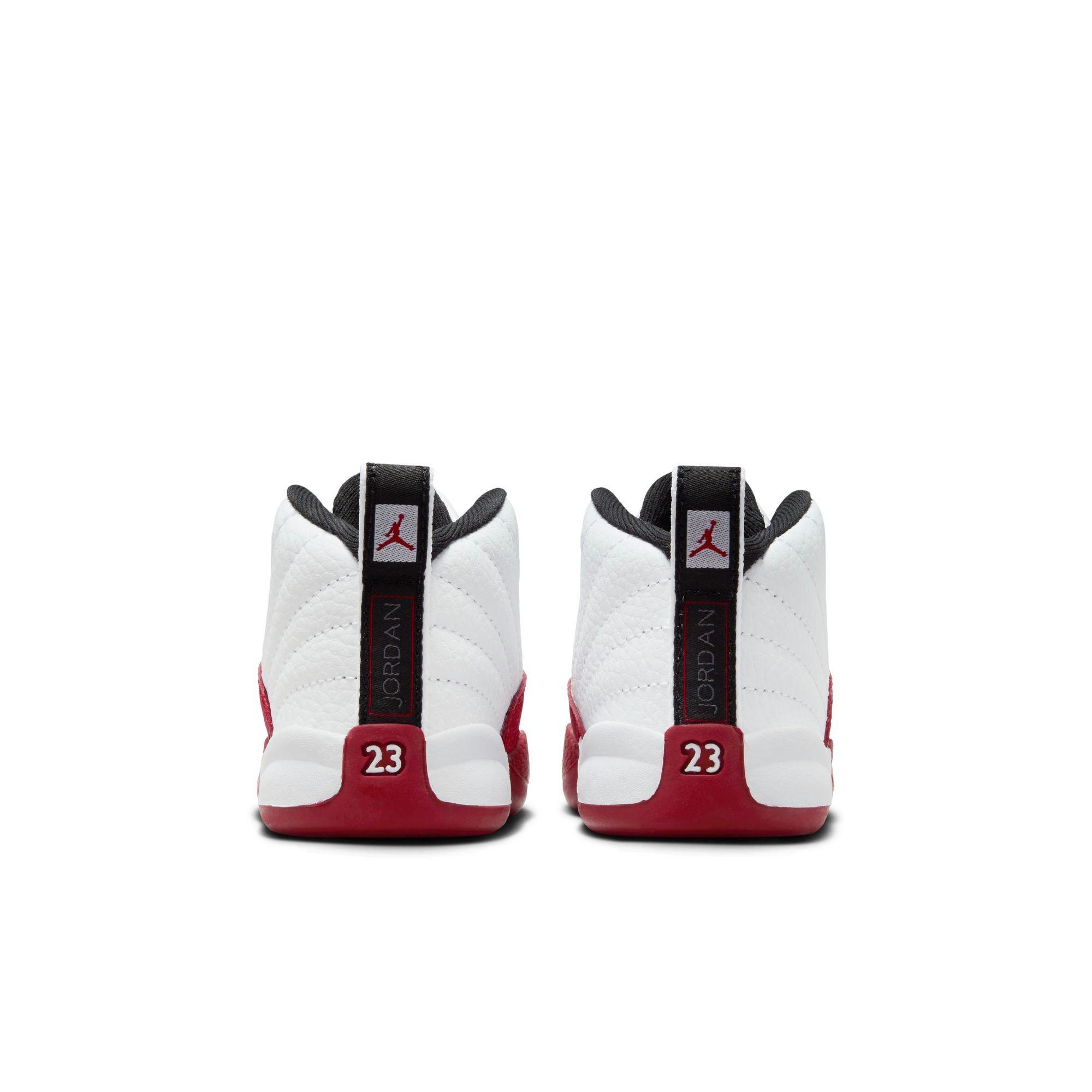 Jordan 12 Retro "Cherry" Toddler Kids' Shoe - WHITE/BLACK/VARSITY RED Thumbnail View 7