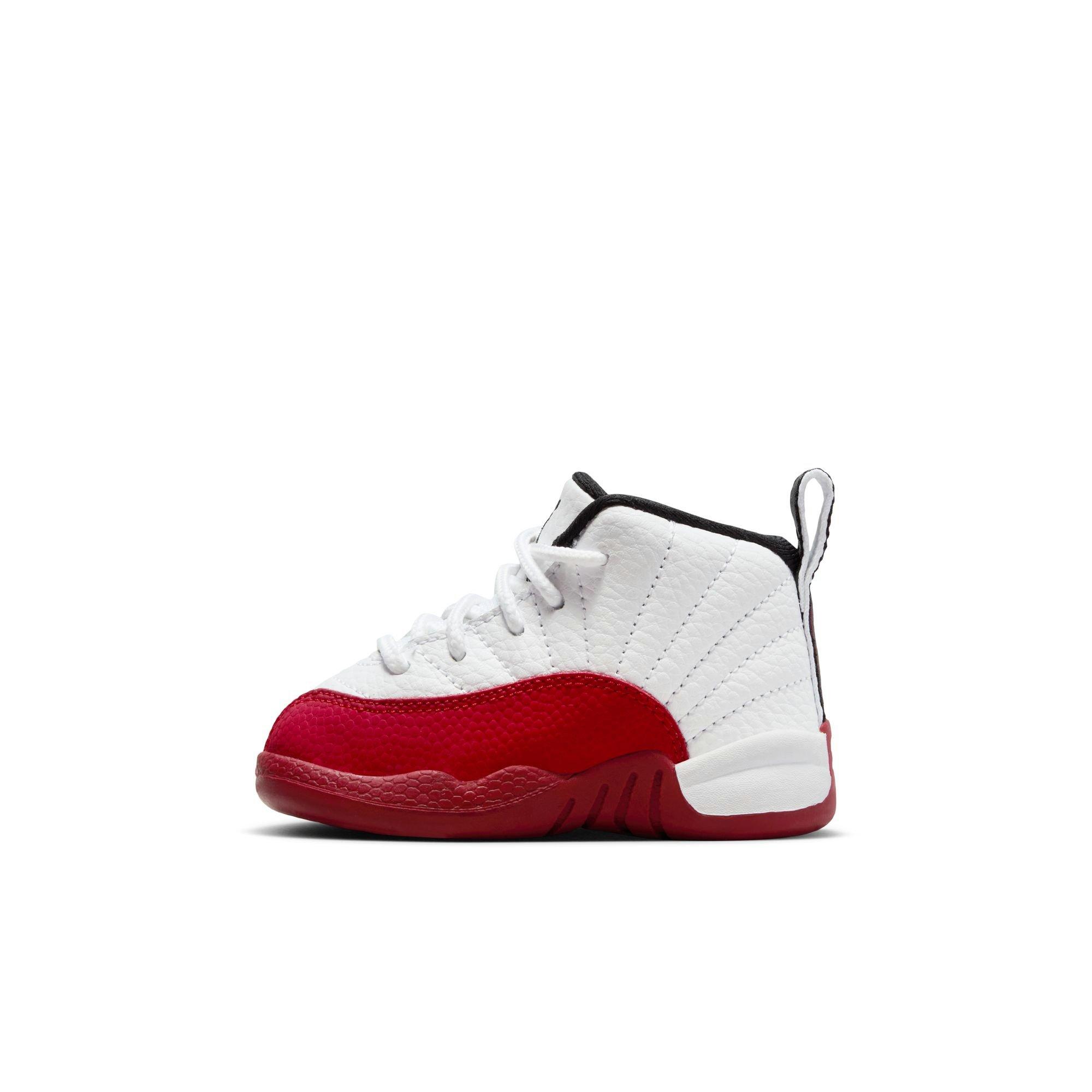 Jordan 12 Retro "Cherry" Toddler Kids' Shoe - WHITE/BLACK/VARSITY RED Thumbnail View 5