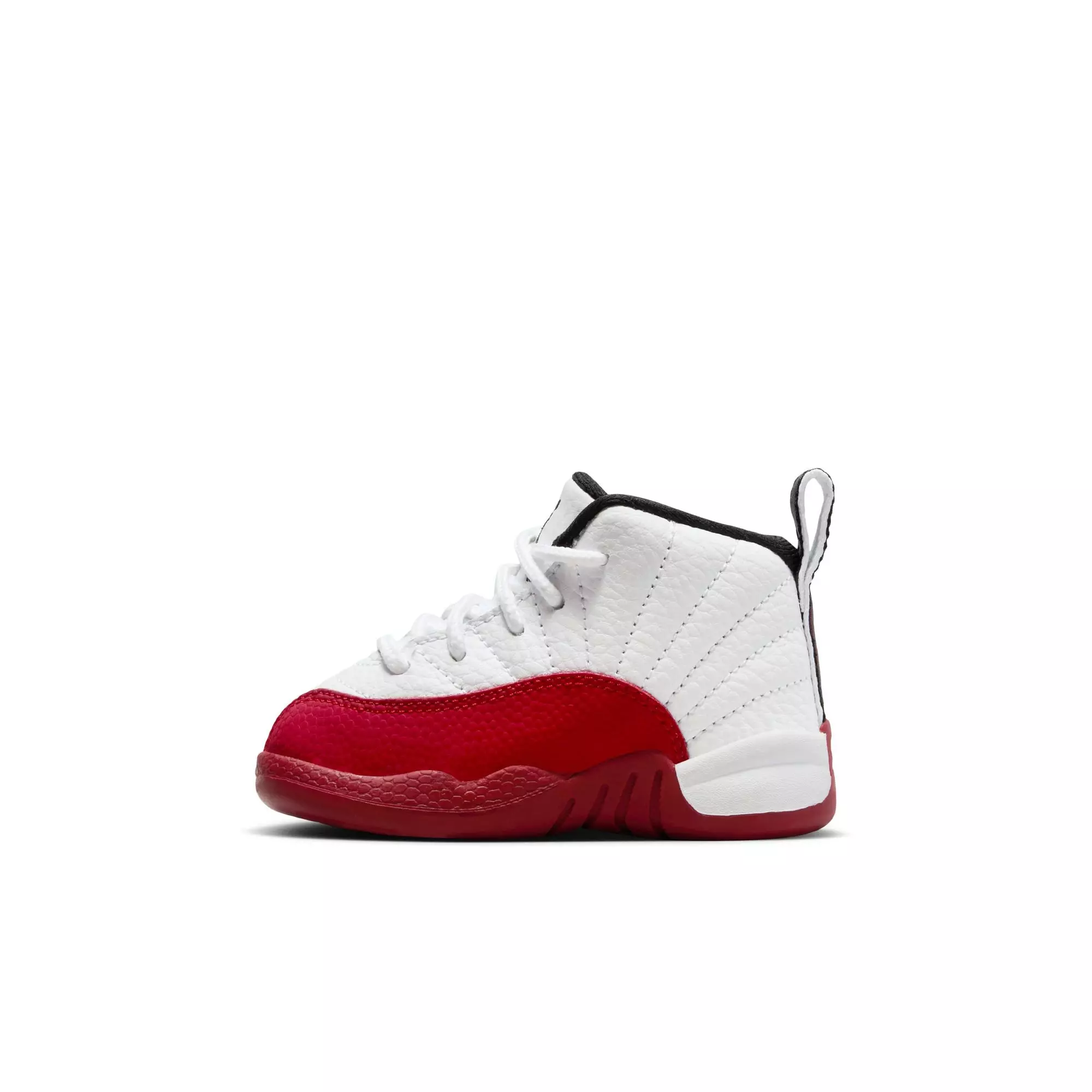 Jordan 12 Retro "Cherry" Toddler Kids' Shoe - WHITE/BLACK/VARSITY RED