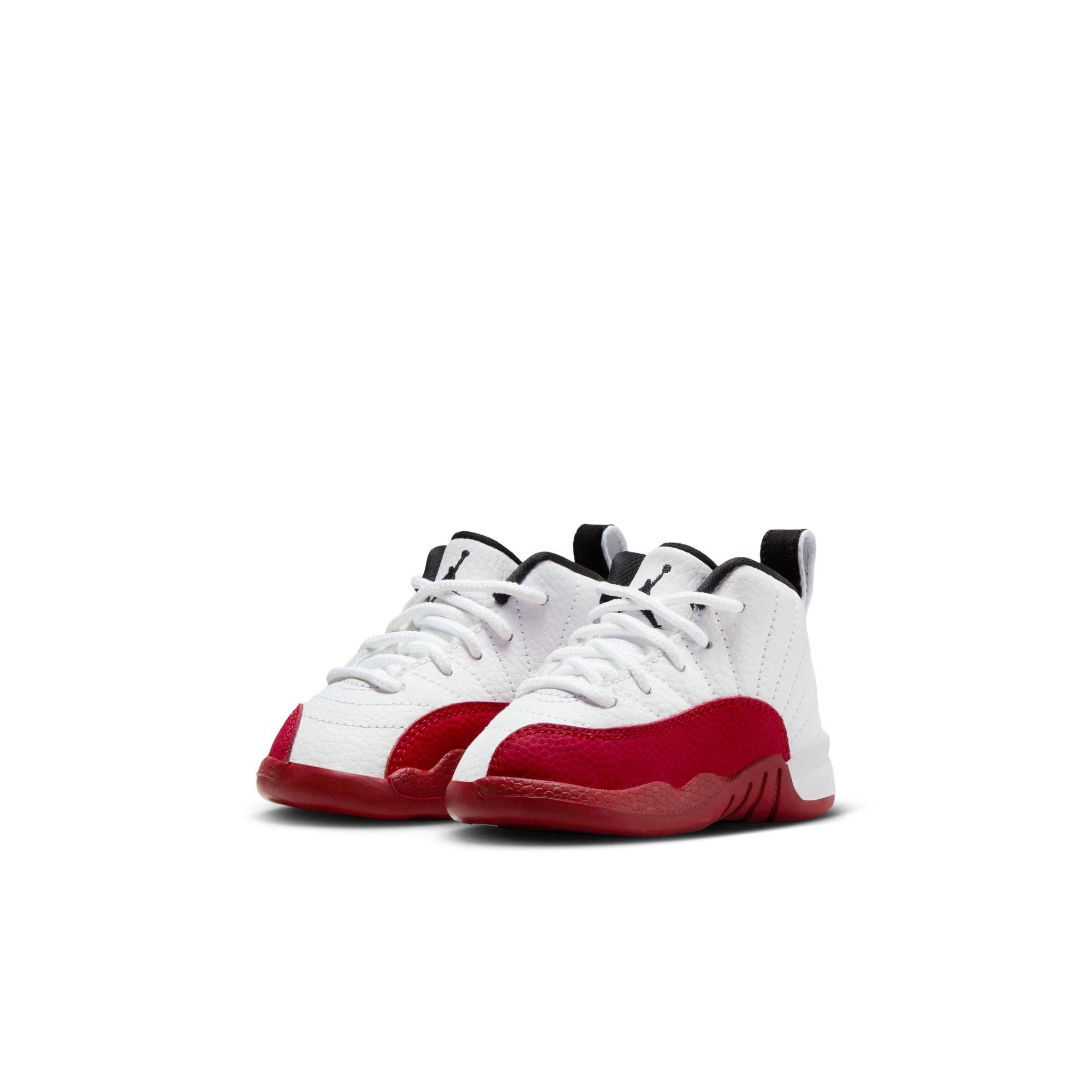 Jordan 12 Retro "Cherry" Toddler Kids' Shoe - WHITE/BLACK/VARSITY RED Thumbnail View 3