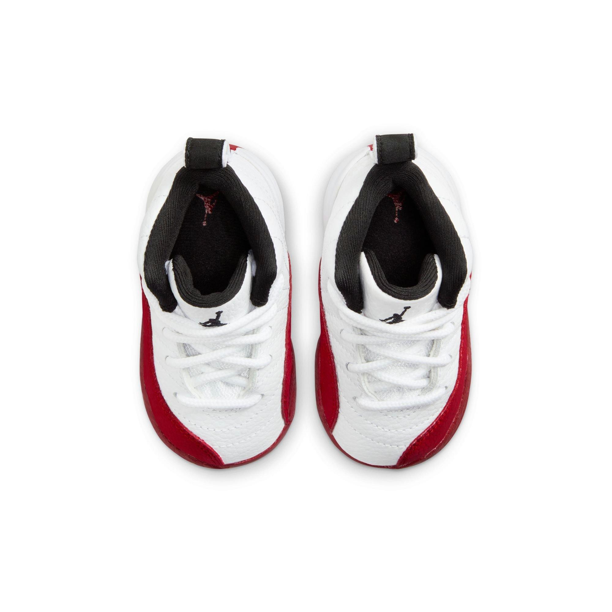 Jordan 12 Retro "Cherry" Toddler Kids' Shoe - WHITE/BLACK/VARSITY RED Thumbnail View 8