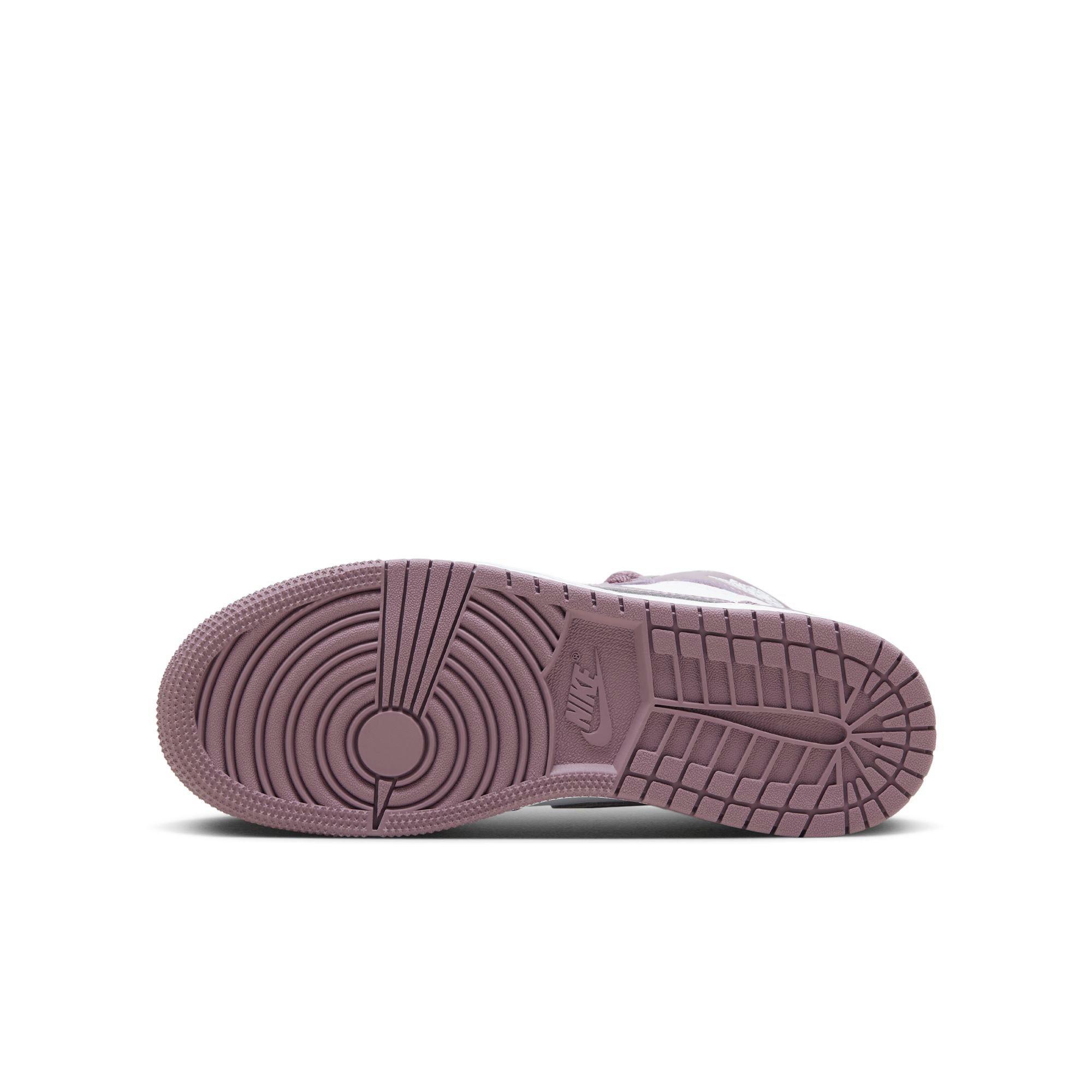 Jordan 1 Retro High OG "Mauve" Grade School Kids' Shoe - WHITE/SKY J MAUVE Thumbnail View 9