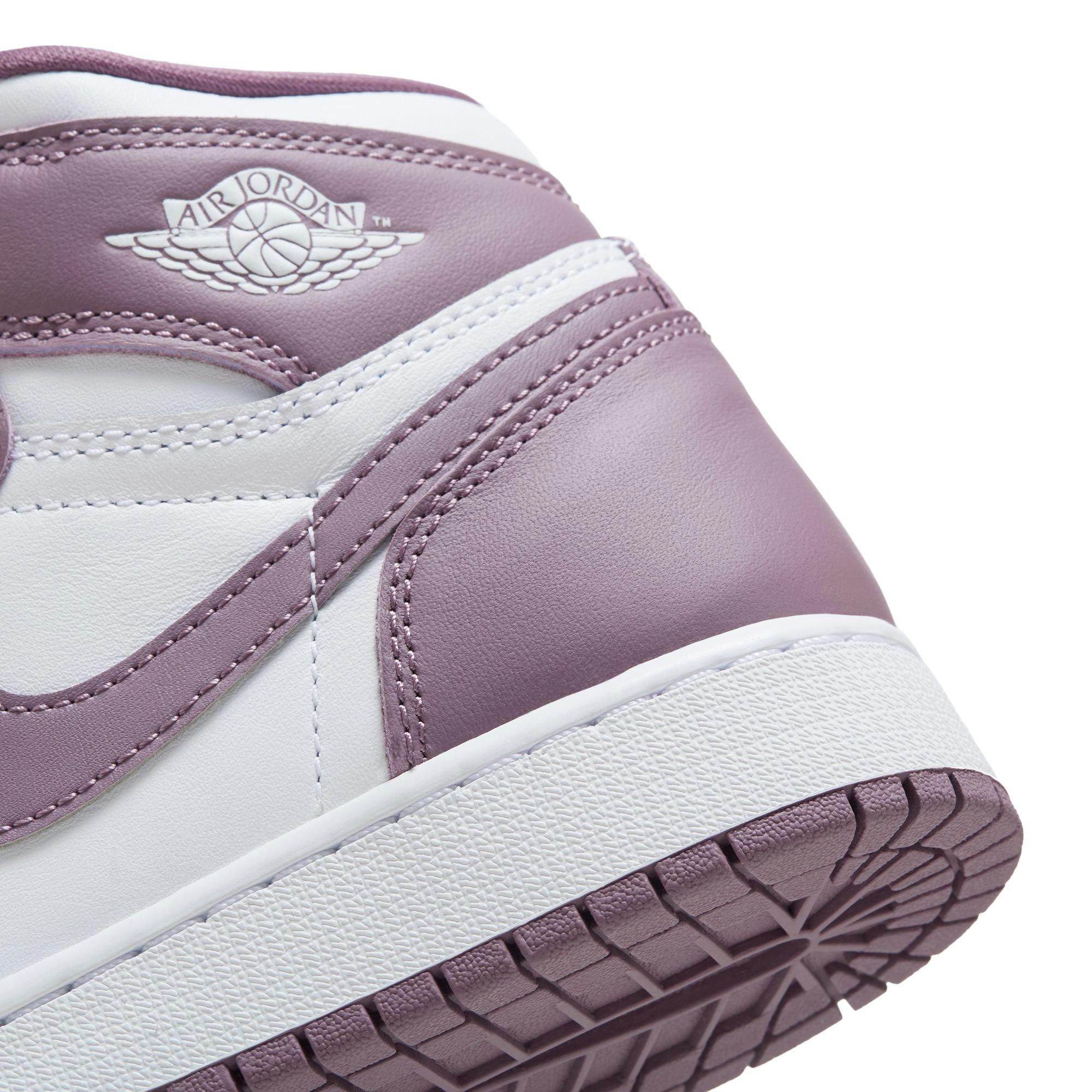 Jordan 1 Retro High OG "Mauve" Grade School Kids' Shoe - WHITE/SKY J MAUVE Thumbnail View 3