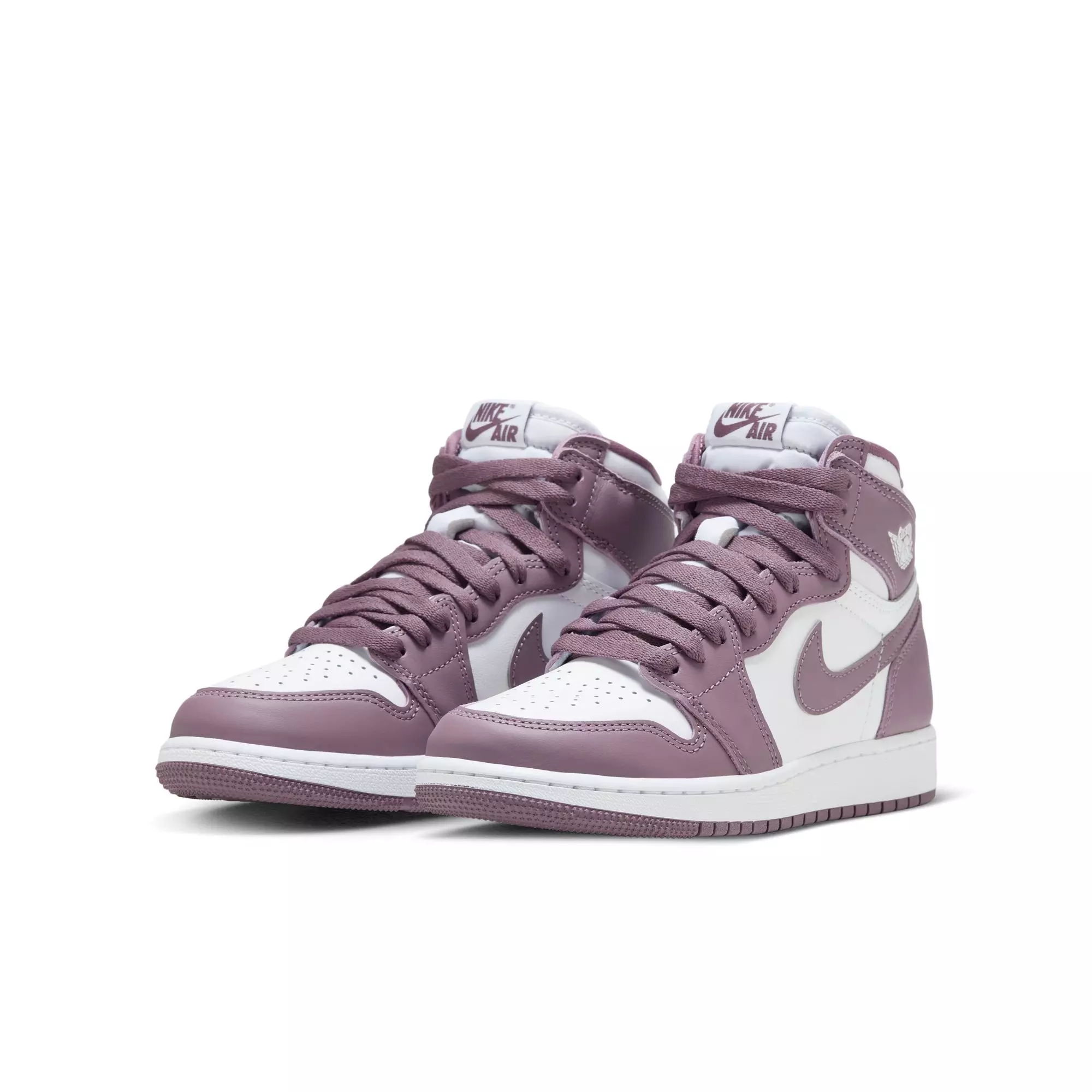 Jordan 1 Retro High OG "Mauve" Grade School Kids' Shoe - WHITE/SKY J MAUVE