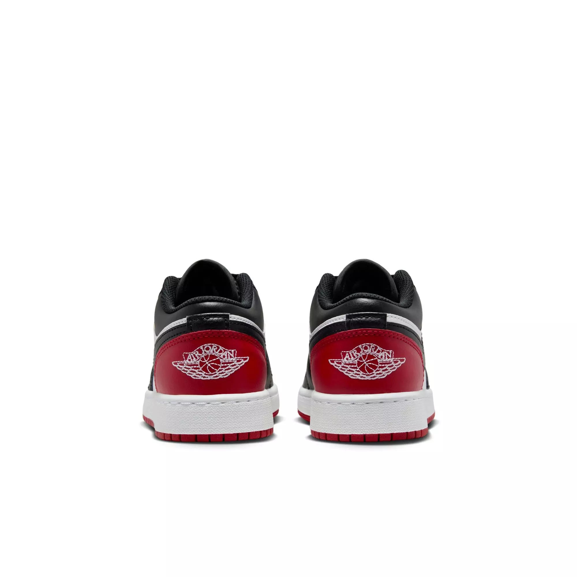 Jordan 1 Low "Black/Gym Red/White" Grade School Boys' Shoe - BLACK/RED/WHITE